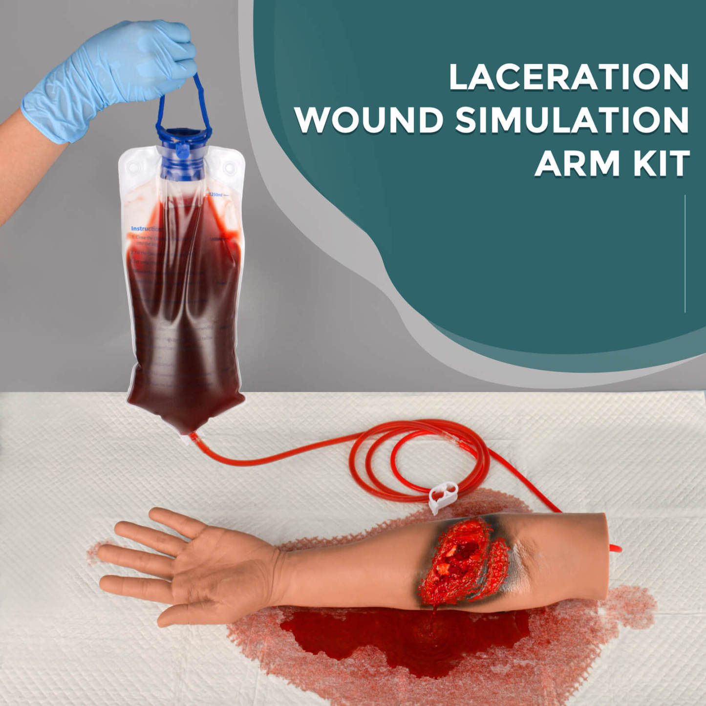 Lacerated Arm with Open Fracture Training Model