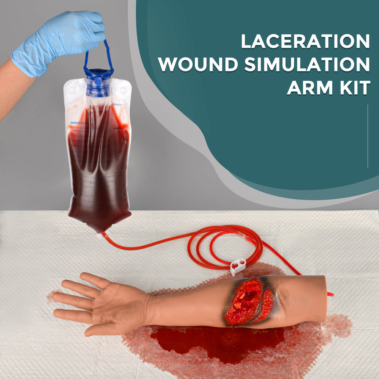 Lacerated Arm with Open Fracture Training Model