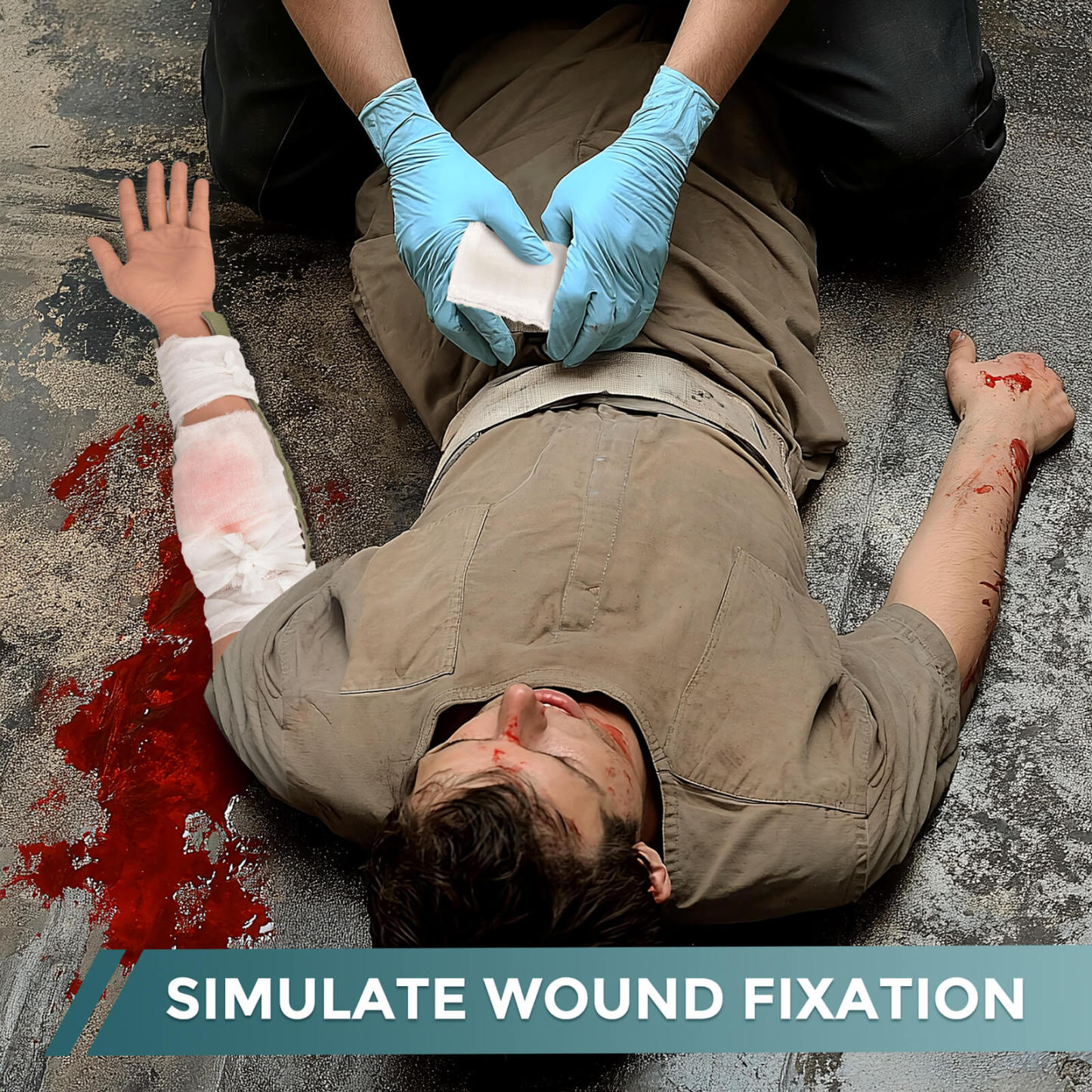 Trauma Arm with Bleeding Laceration Wound