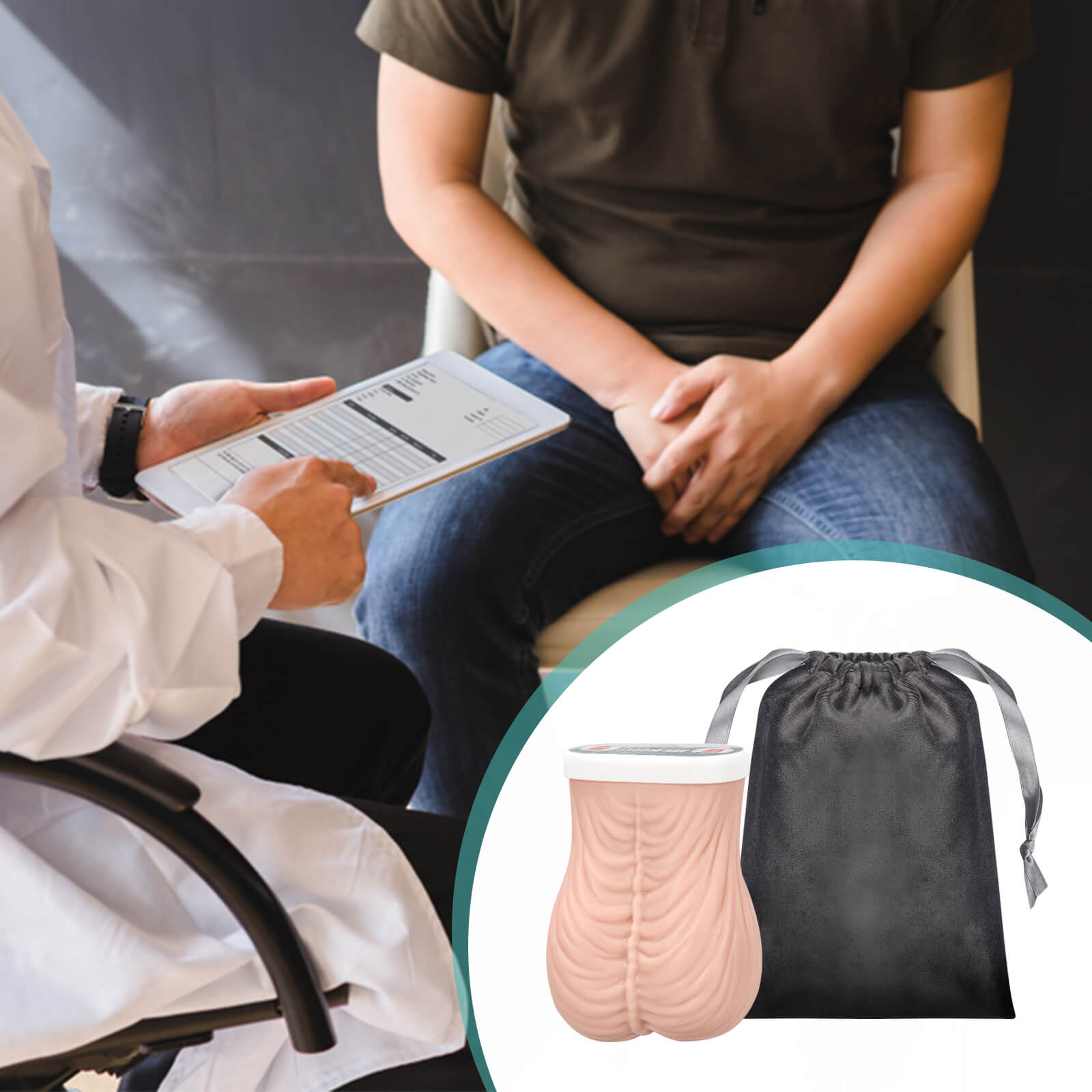 Testicular Examination Model Large Size for Doctor-Patient Communication