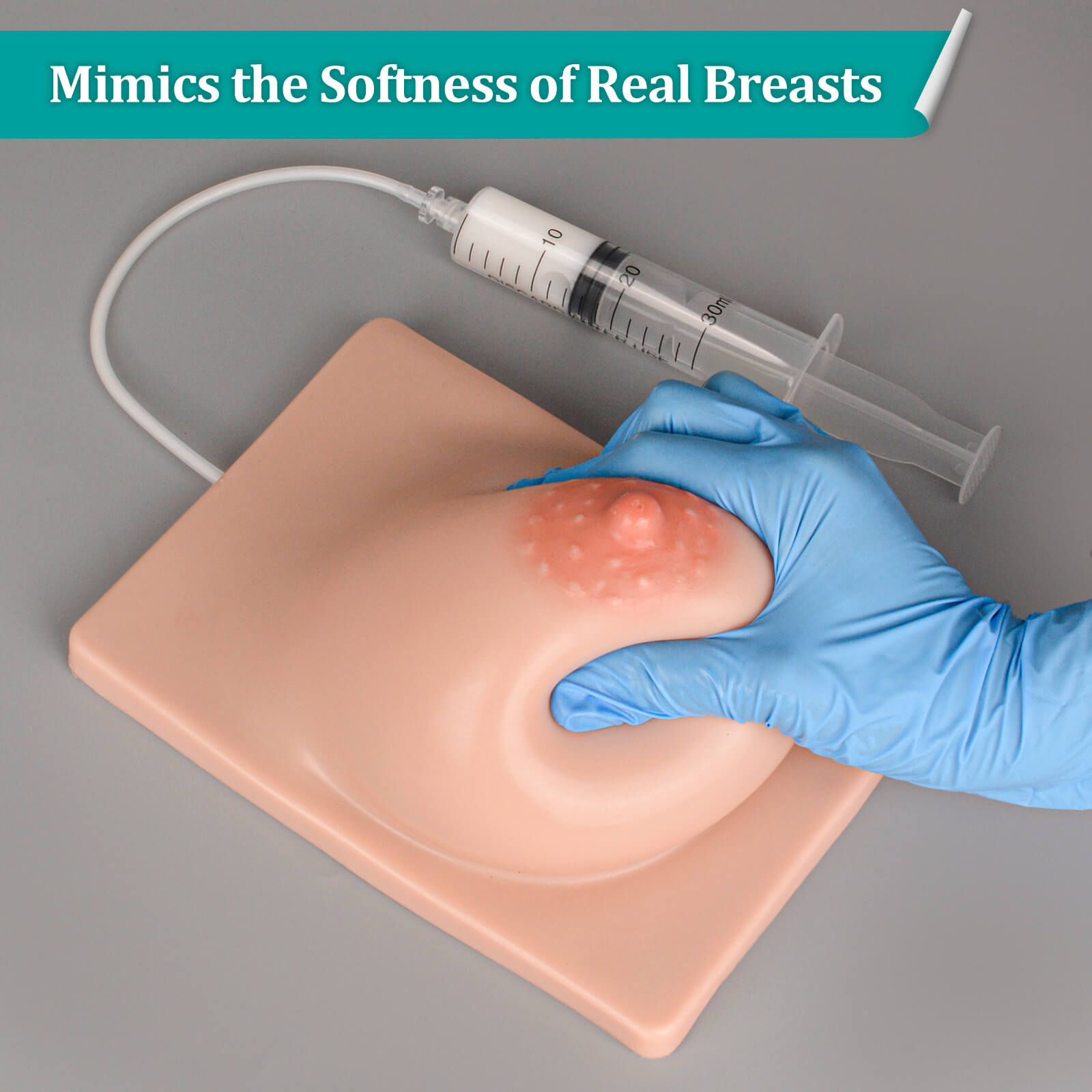 Left Lactation Breast Model for Breastfeeding Massage Education