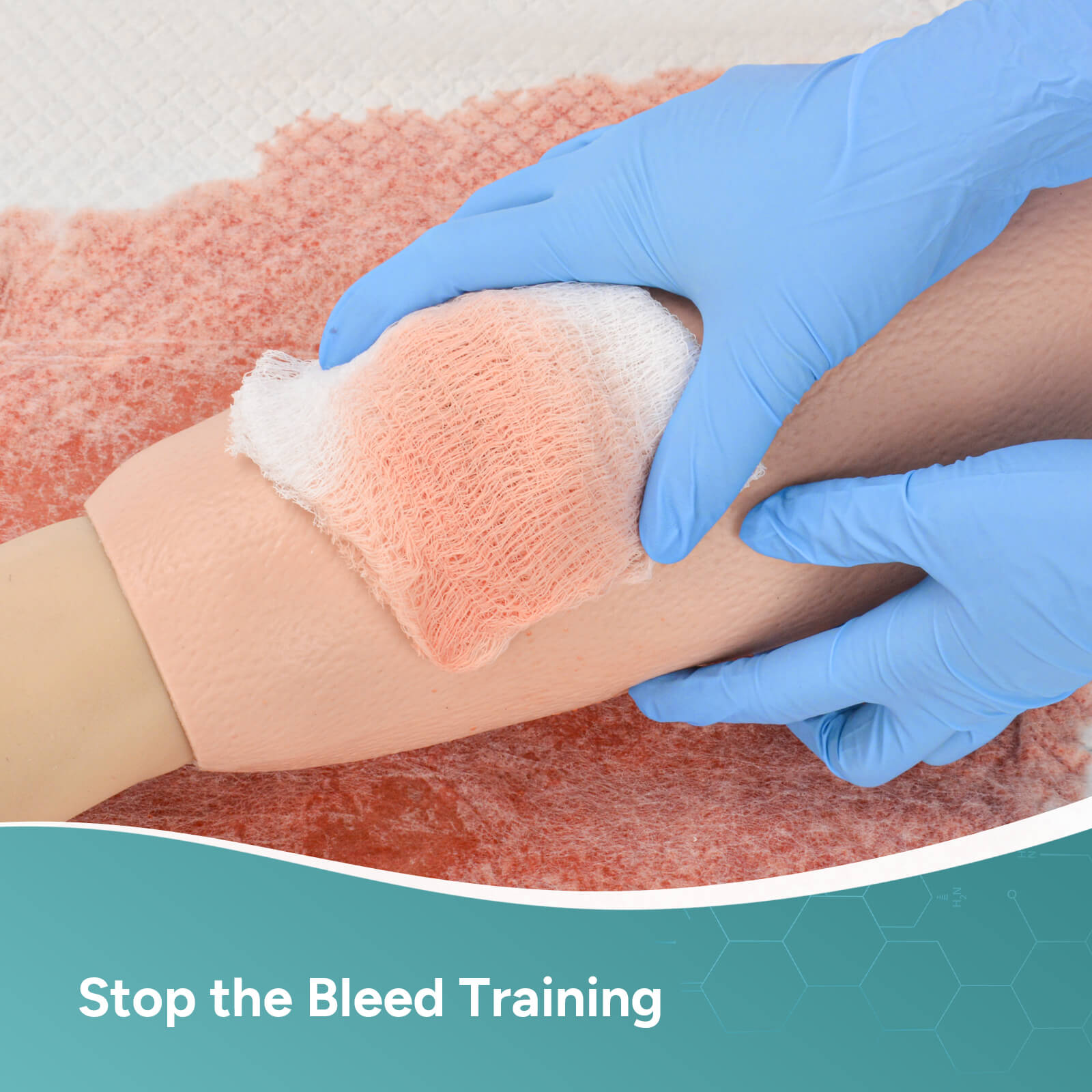 Leg Bullet Wound Packing Trainer Kit (Leg Sleeve)
