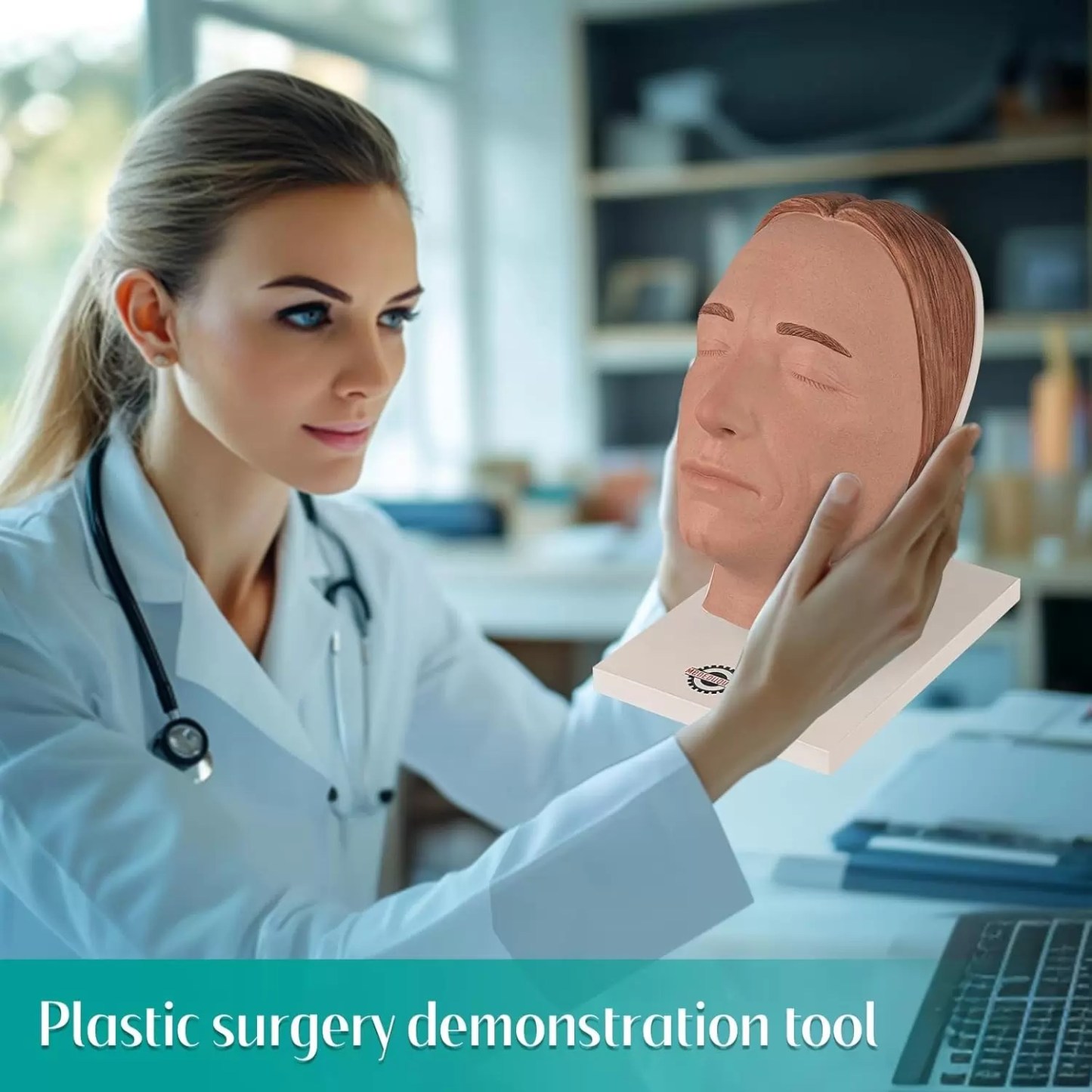 Multi-direcitonal Female Facial Injection Mannequin Head Sara Model