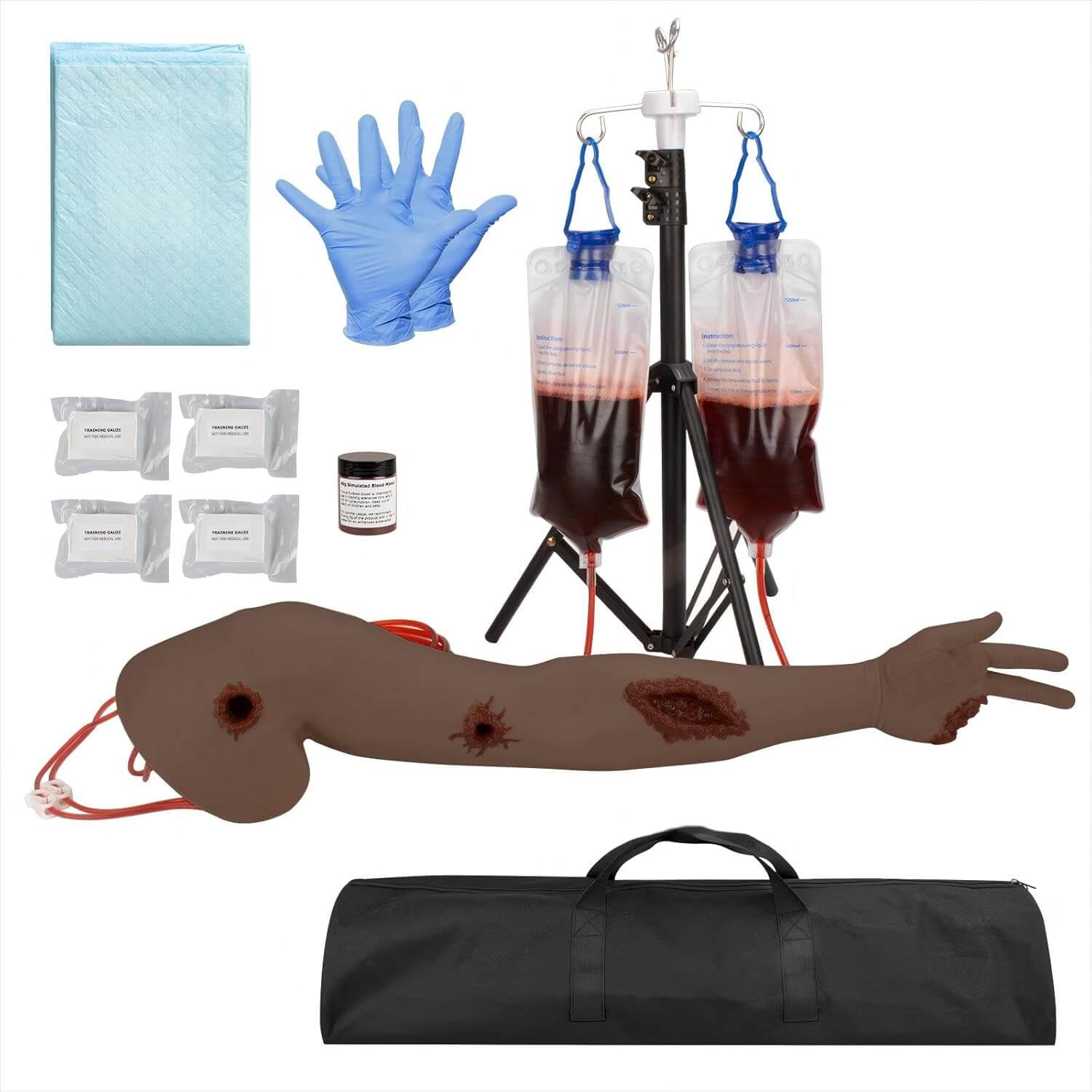 Multiple Wounds Haemorrhage Control Arm Trainer, Dark