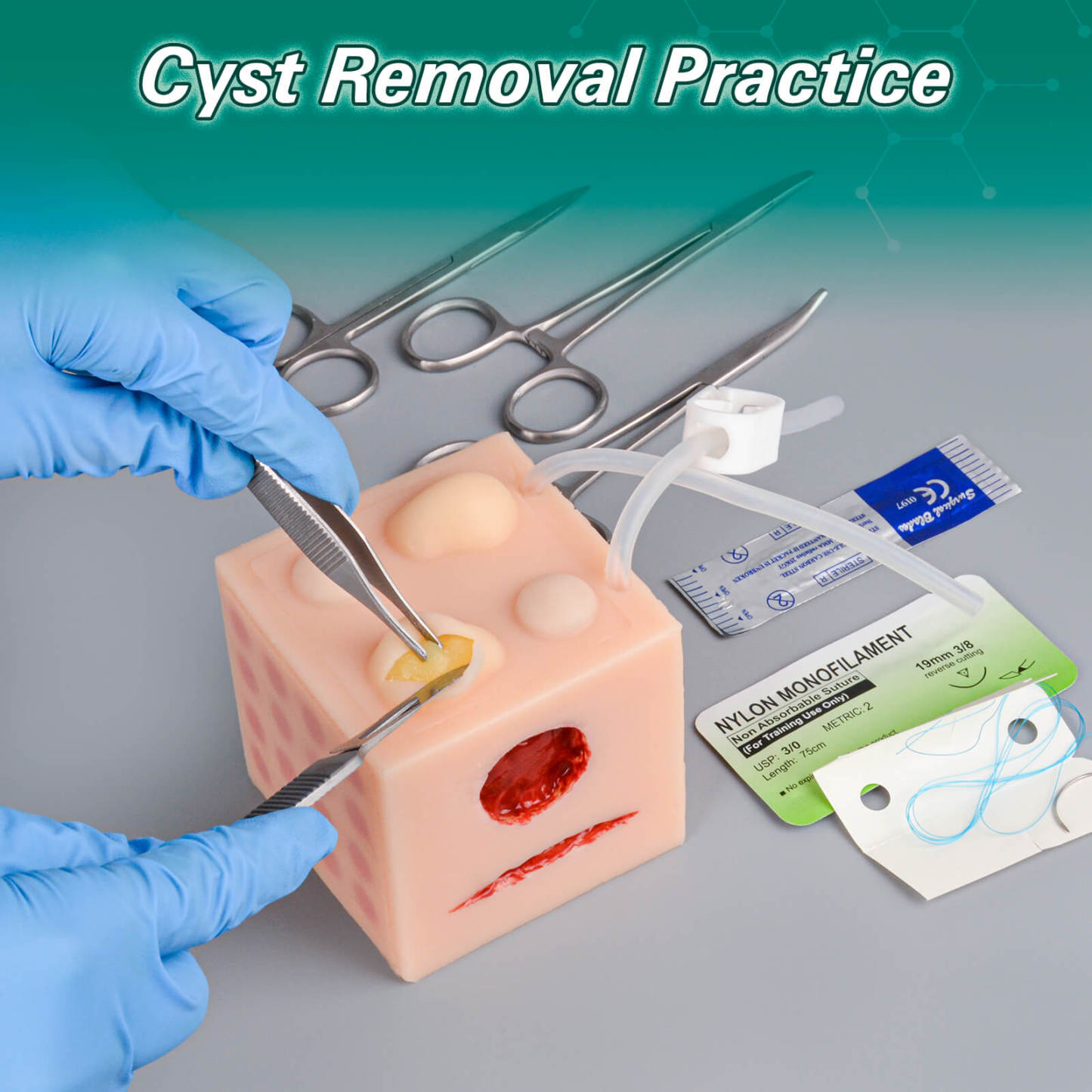 MultiCube for Cyst Removal Practice