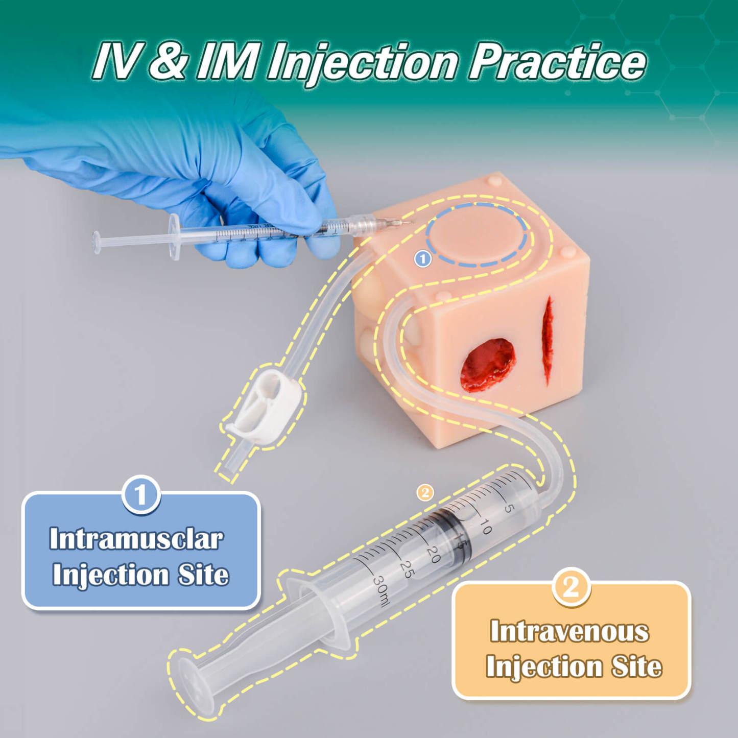 MultiCube for IV & IM Injection Training
