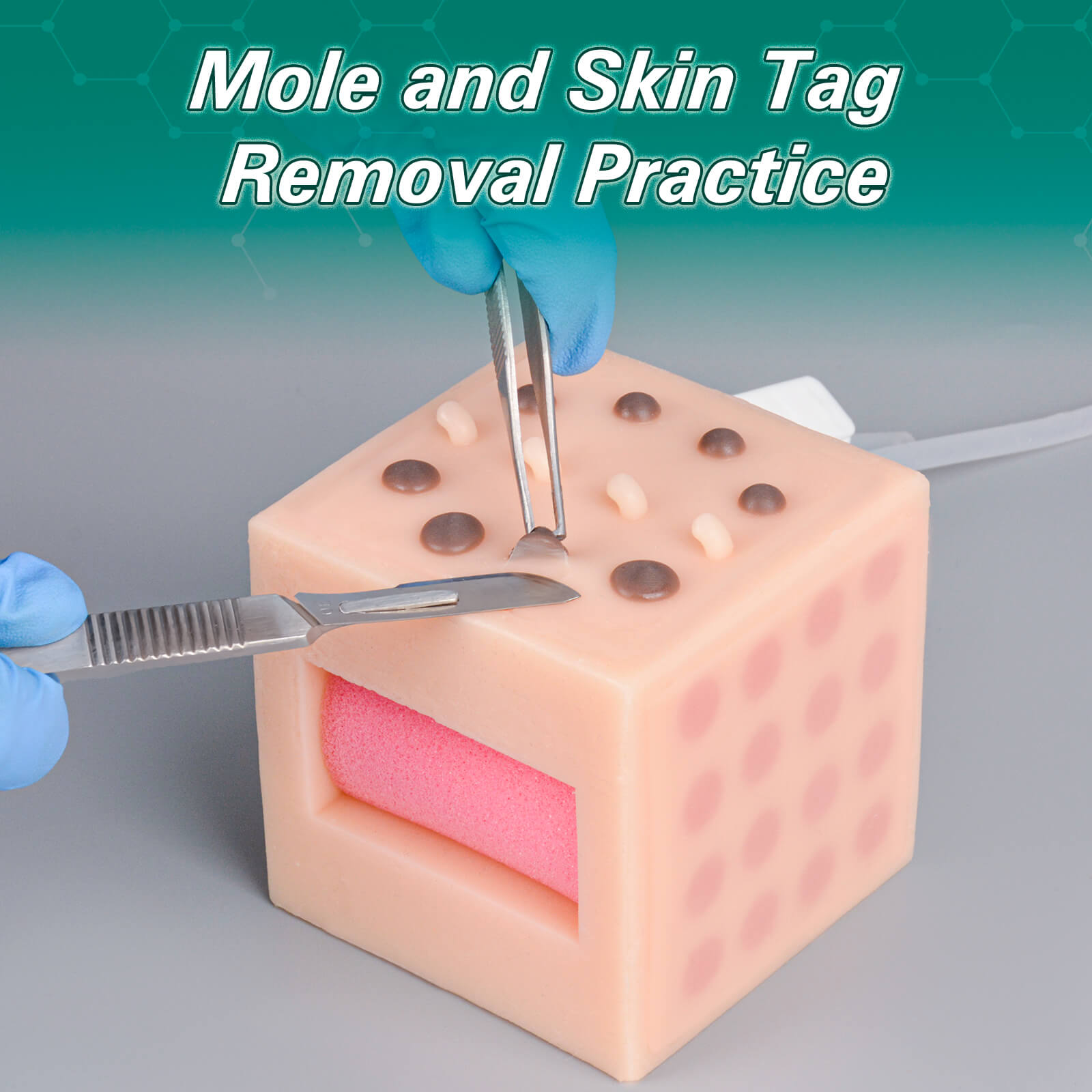MultiCube for Mole and Skin Tag Removal Practice