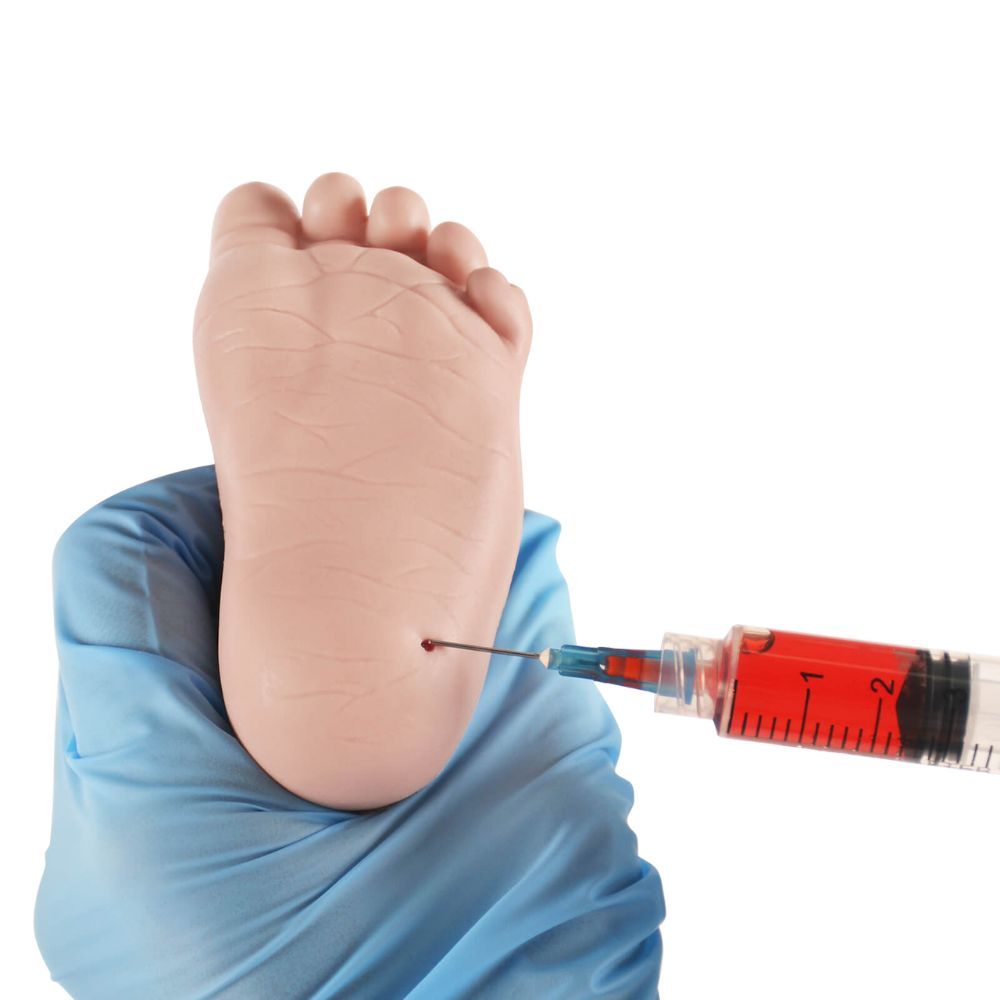 Infant Heel Stick Training Foot