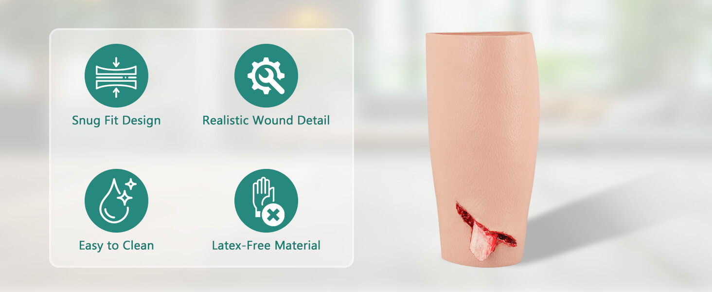 Exposed Bone Open Fracture Wound Packing Trainer