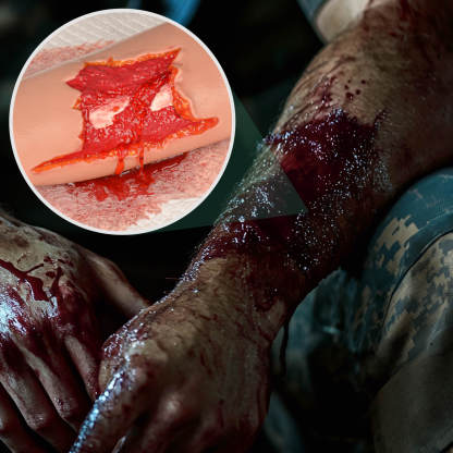 Open Fracture Wound Hand Sleeve Kit with Bleeding Function