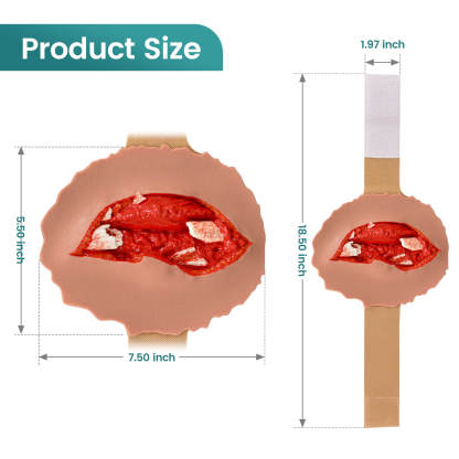 Open Fracture Wound Moulage, Grade 2-5
