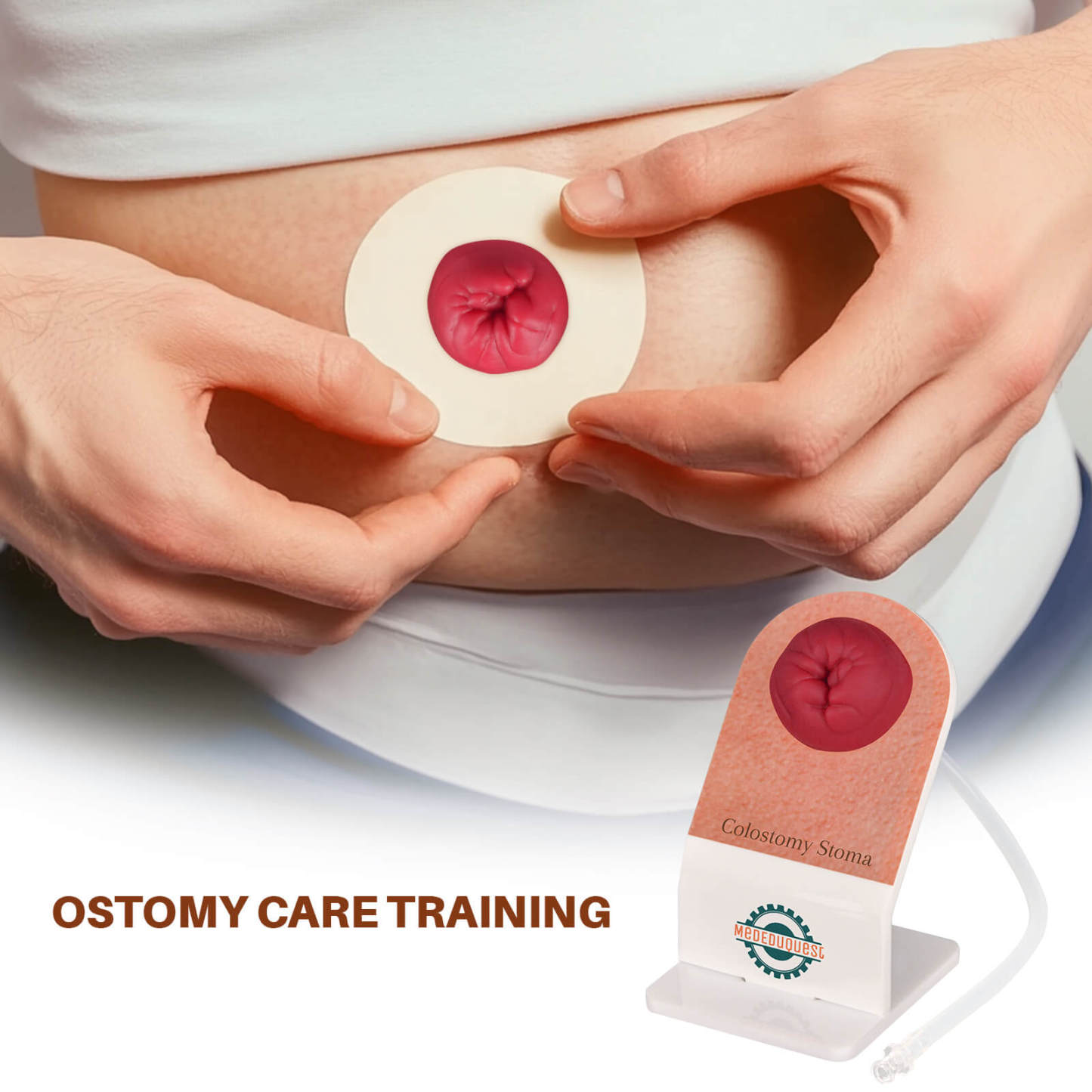 Ostomy Care Practice Kit with Acrylic Stand