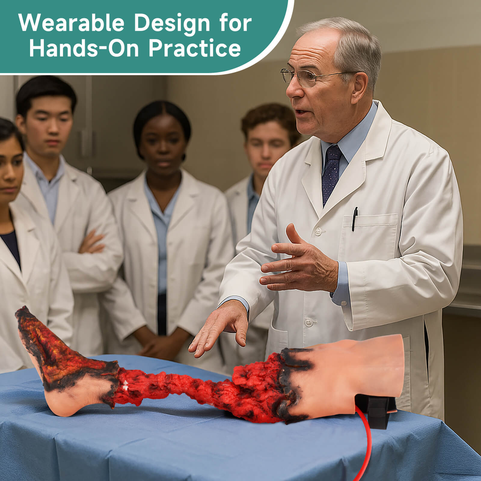 Partial Leg Amputation Trauma Trainer, Right