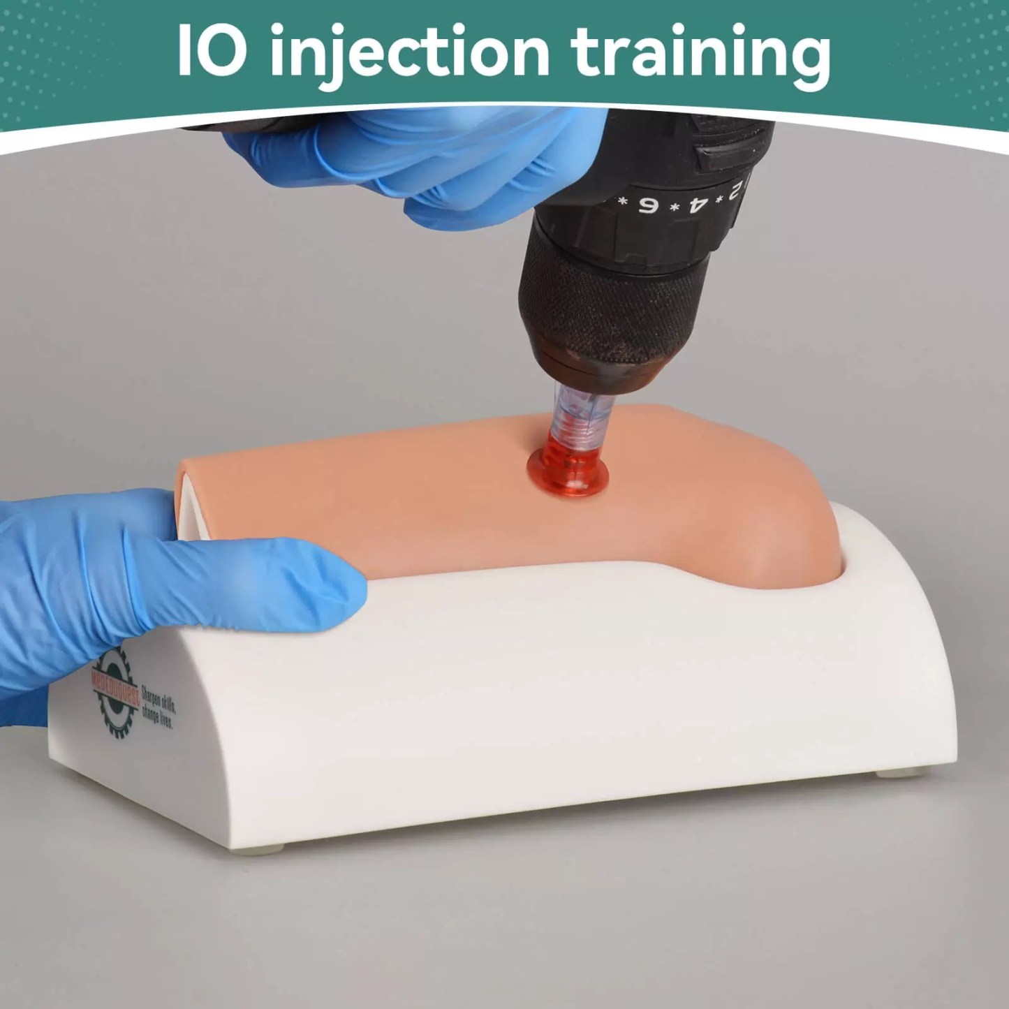 Pediatric Intraosseous(IO) Tibia Trainer with Skin Pad, Sleeve-Type