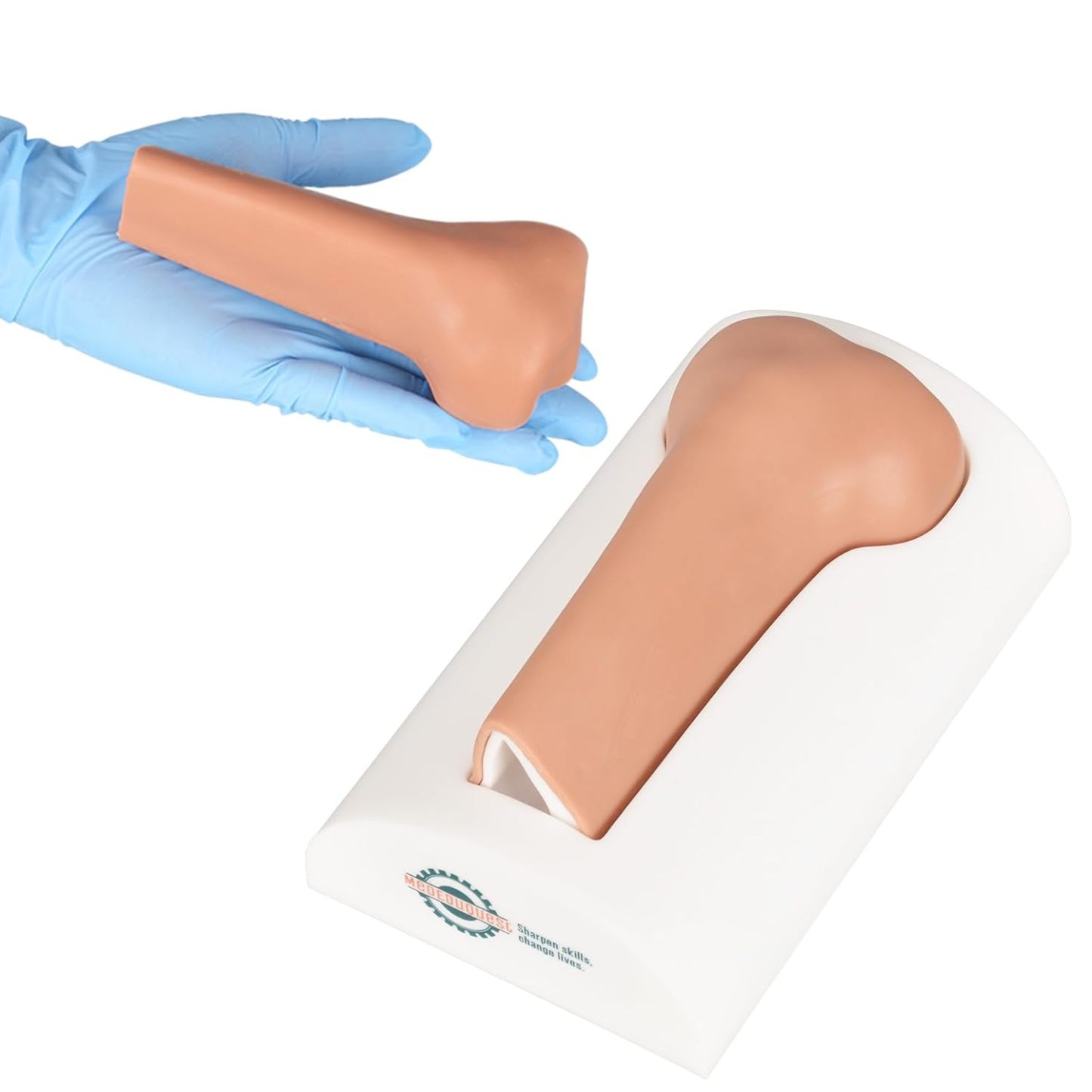 Pediatric Tibial IO Access Trainer with Skin Pad - Sleeve