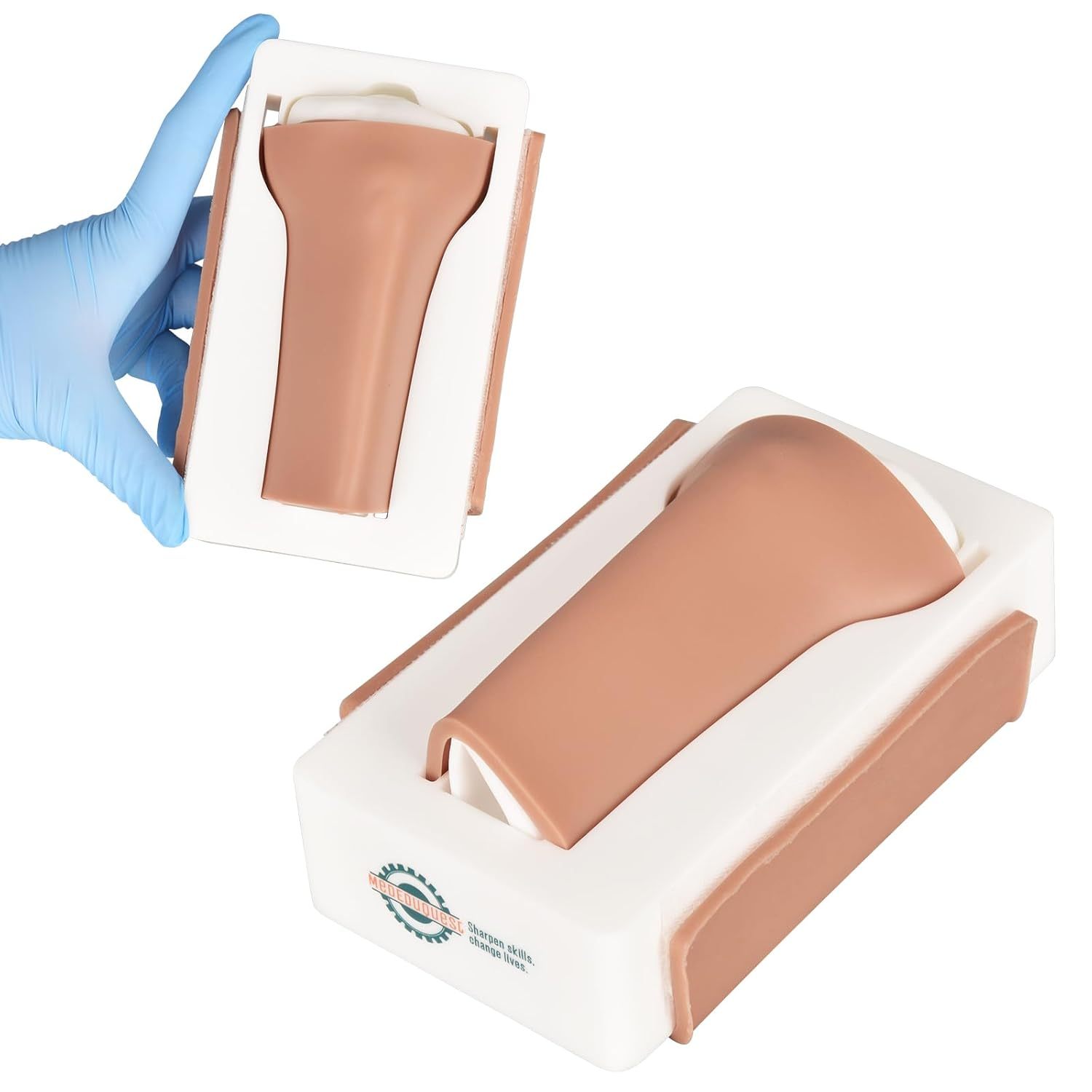 Pediatric Tibial IO Access Trainer with Skin Pad - Velcro