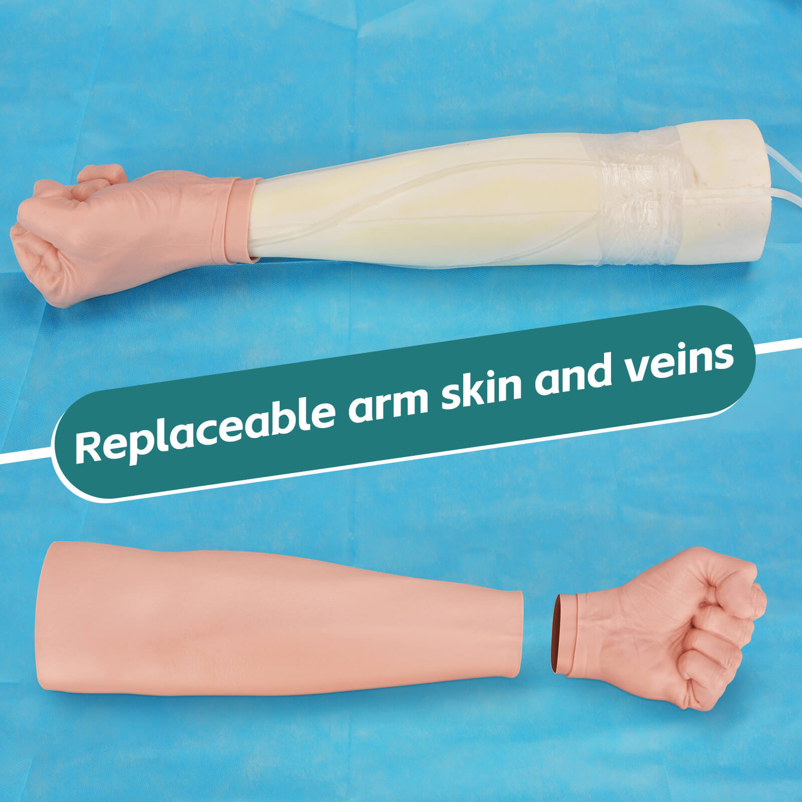 Phlebotomy Practice Arm with Replaceable Skin & Veins