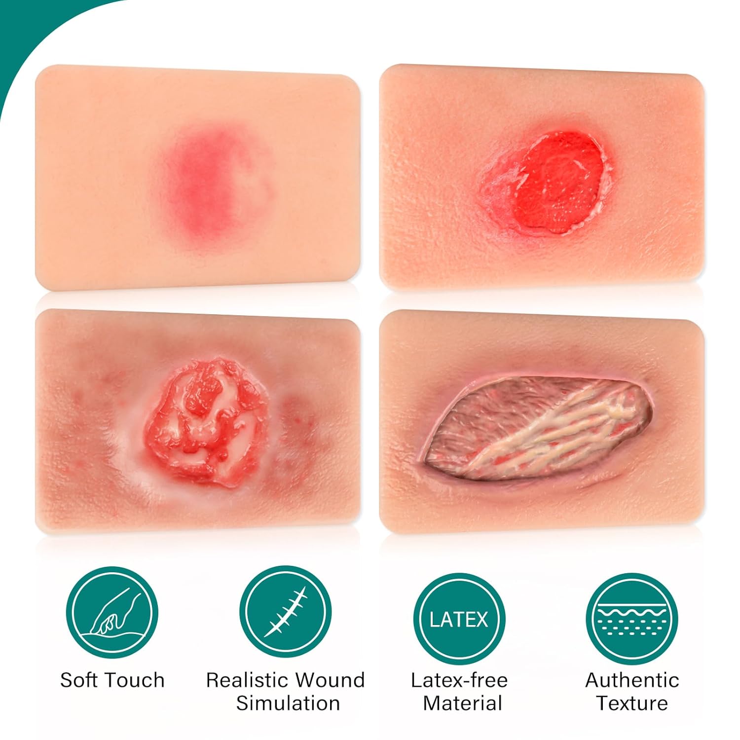 Handheld Pressure Ulcer Wound Simulation Models (Stage 1-4)