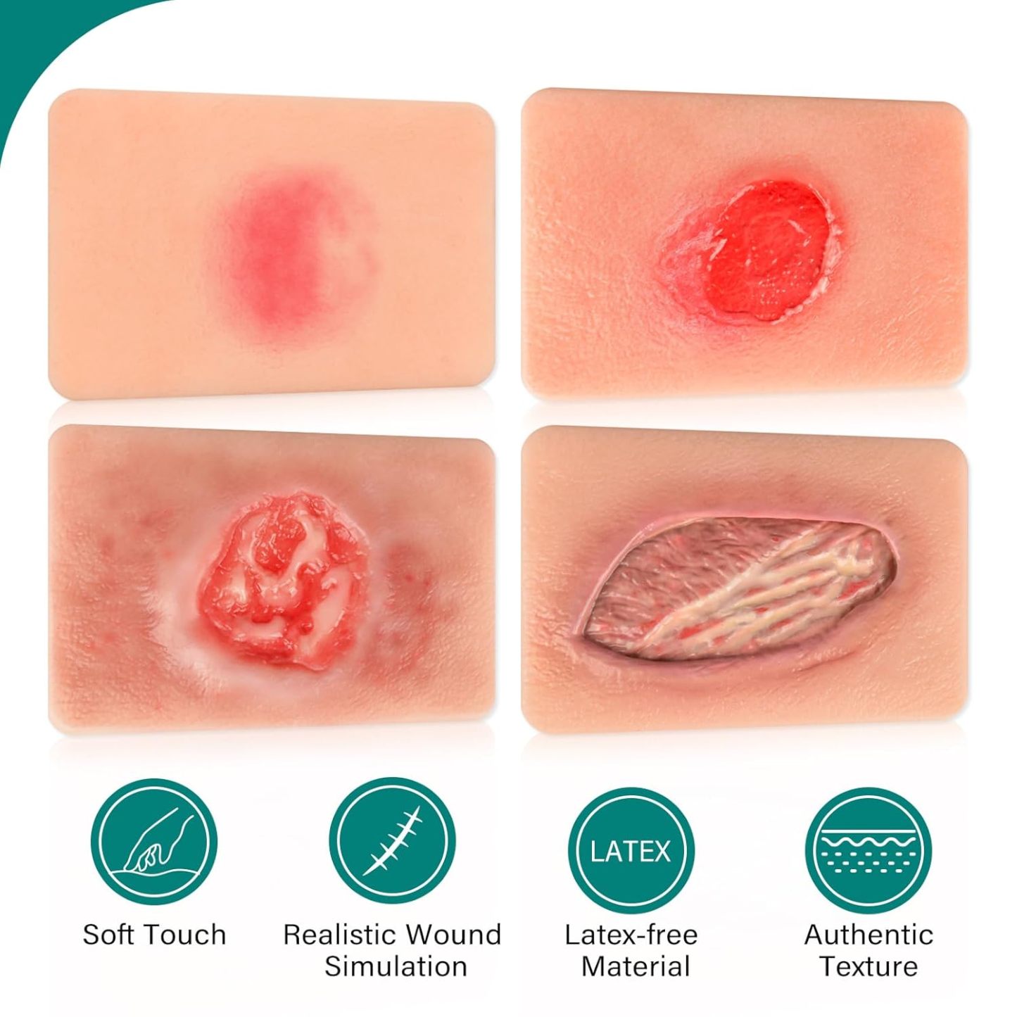 Handheld Pressure Ulcer Wound Simulation Models (Stage 1-4)
