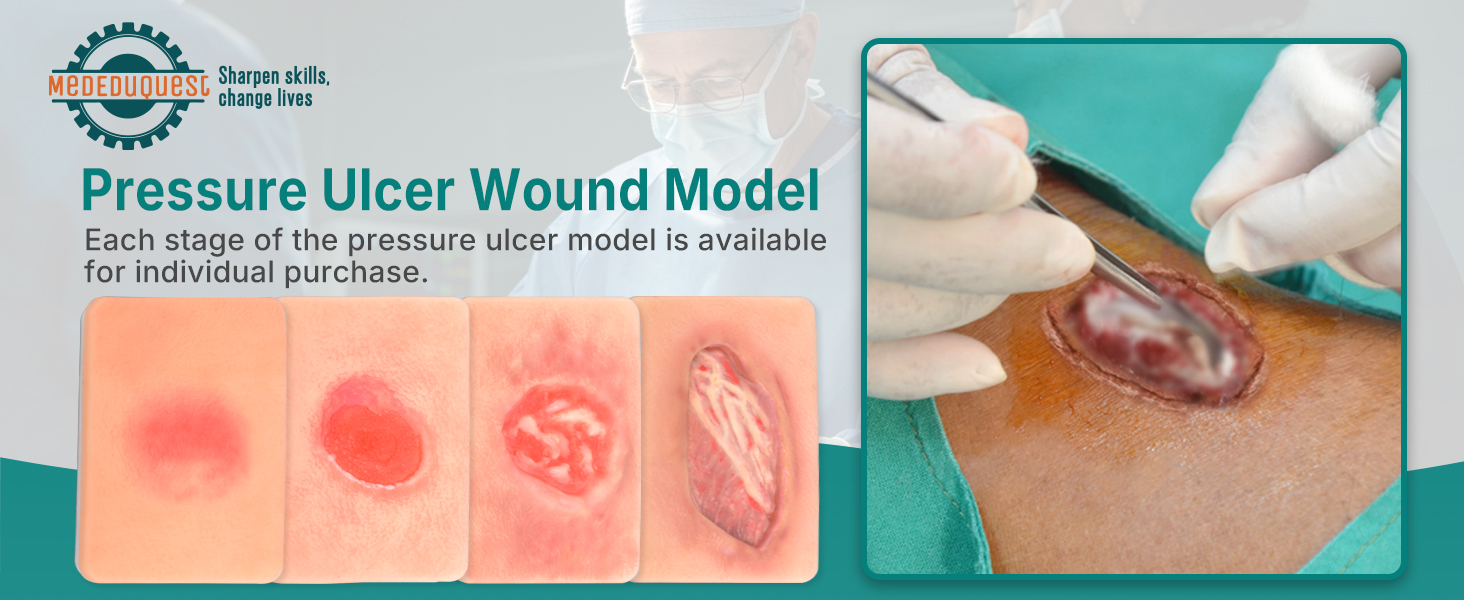 Handheld Pressure Ulcer Wound Simulation Models 