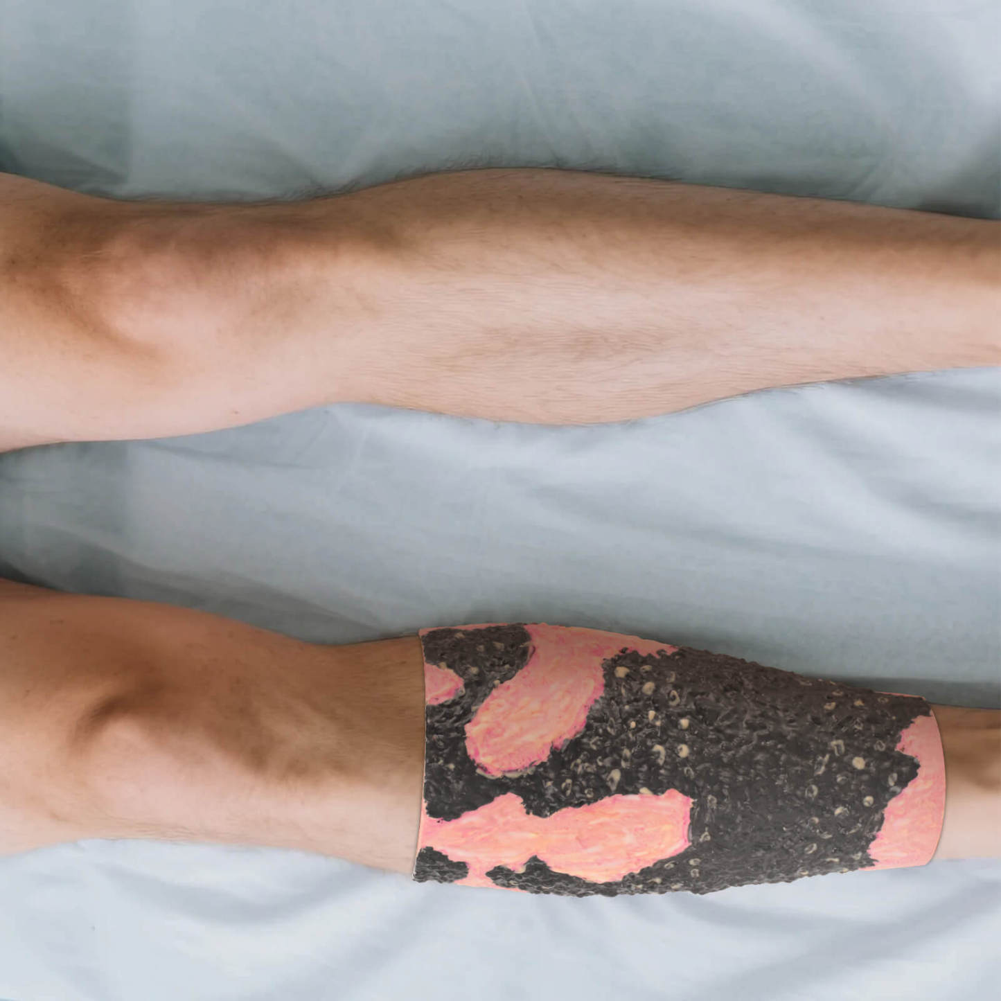 Severe Leg Burn Wound Care Trainer 