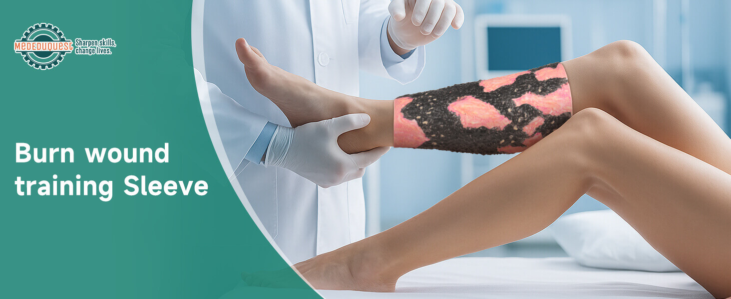 Severe Leg Burn Wound Care Trainer 