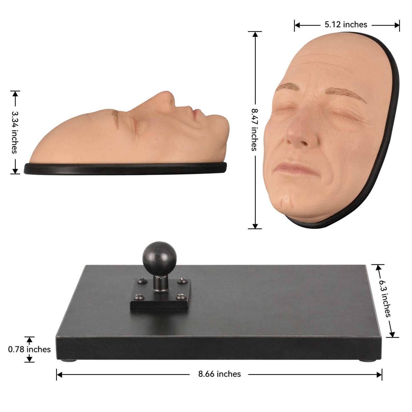 Multi-Directional Female Facial Injection Training Model Size