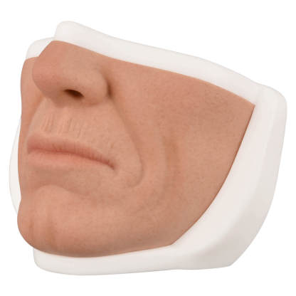 Silicone Female Lower Face Injection Training Model with Anti-Slip Base