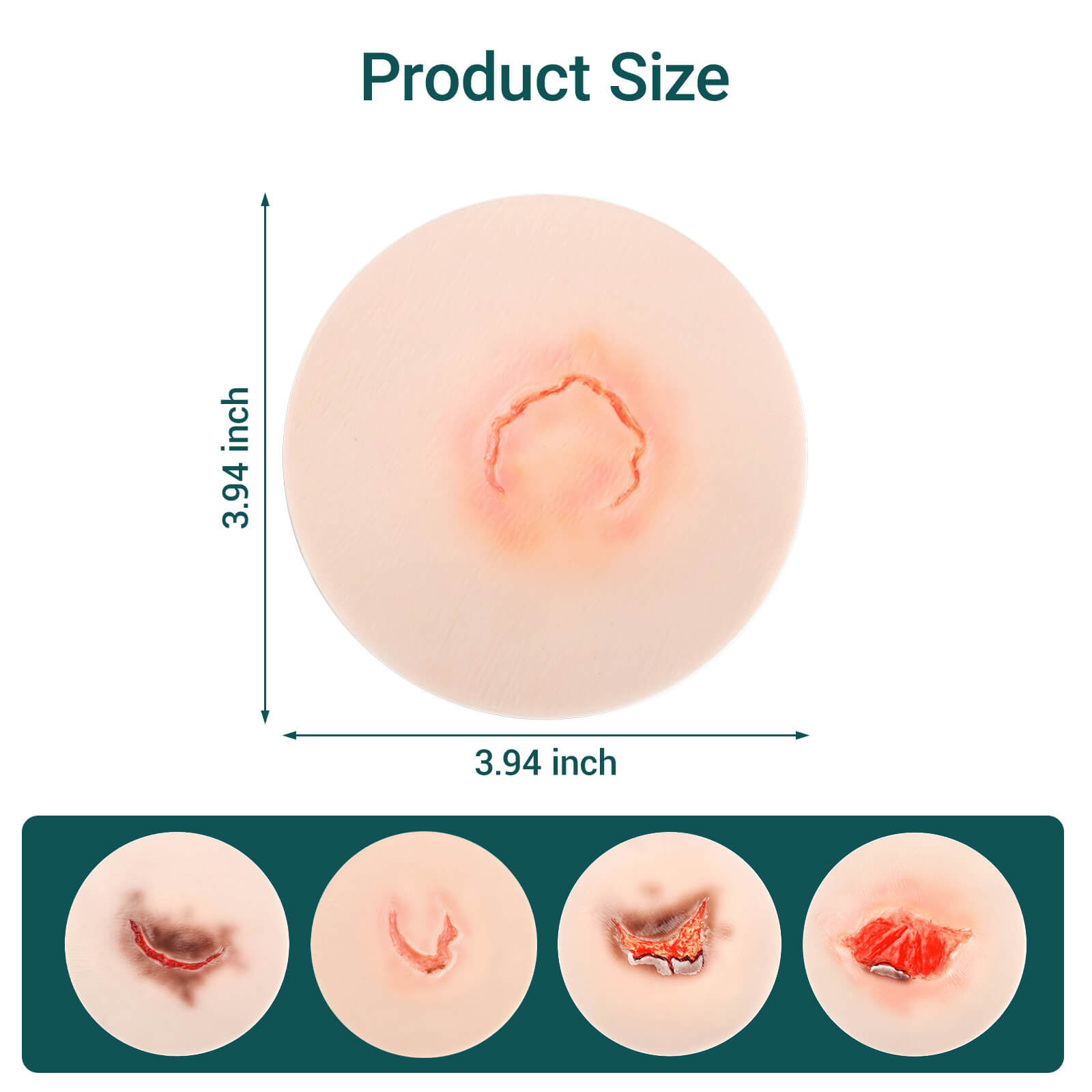Silicone Skin Tear Wound Simulation Kit for Nursing Training
