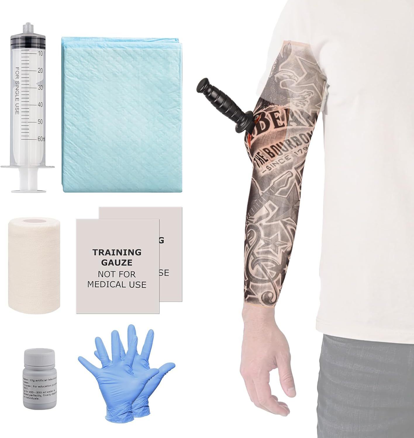 Knife Stab Wound Packing Trainer Kit (Arm Sleeve)