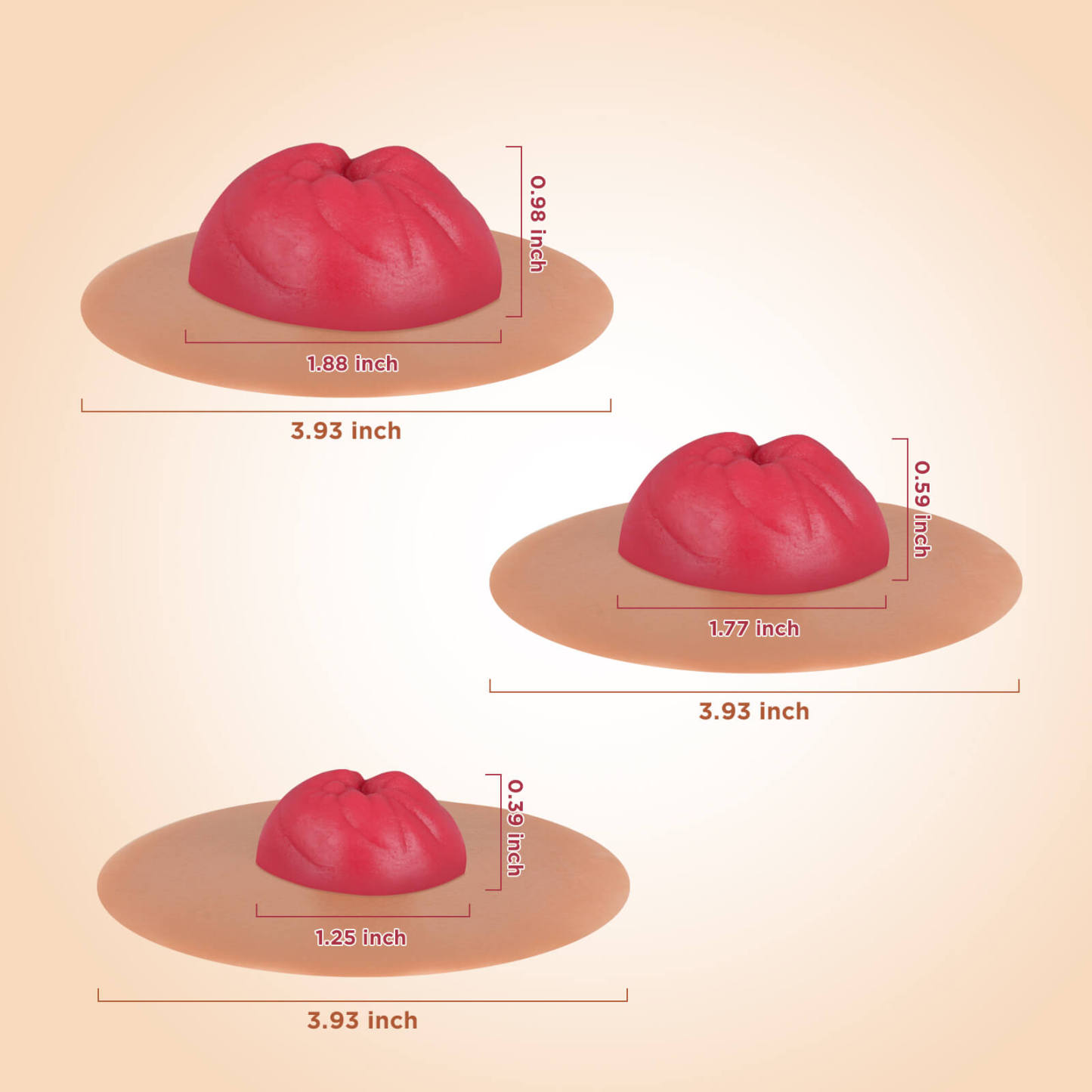 Sticky Colostomy Care Simulators Size, Tan Skin Tone