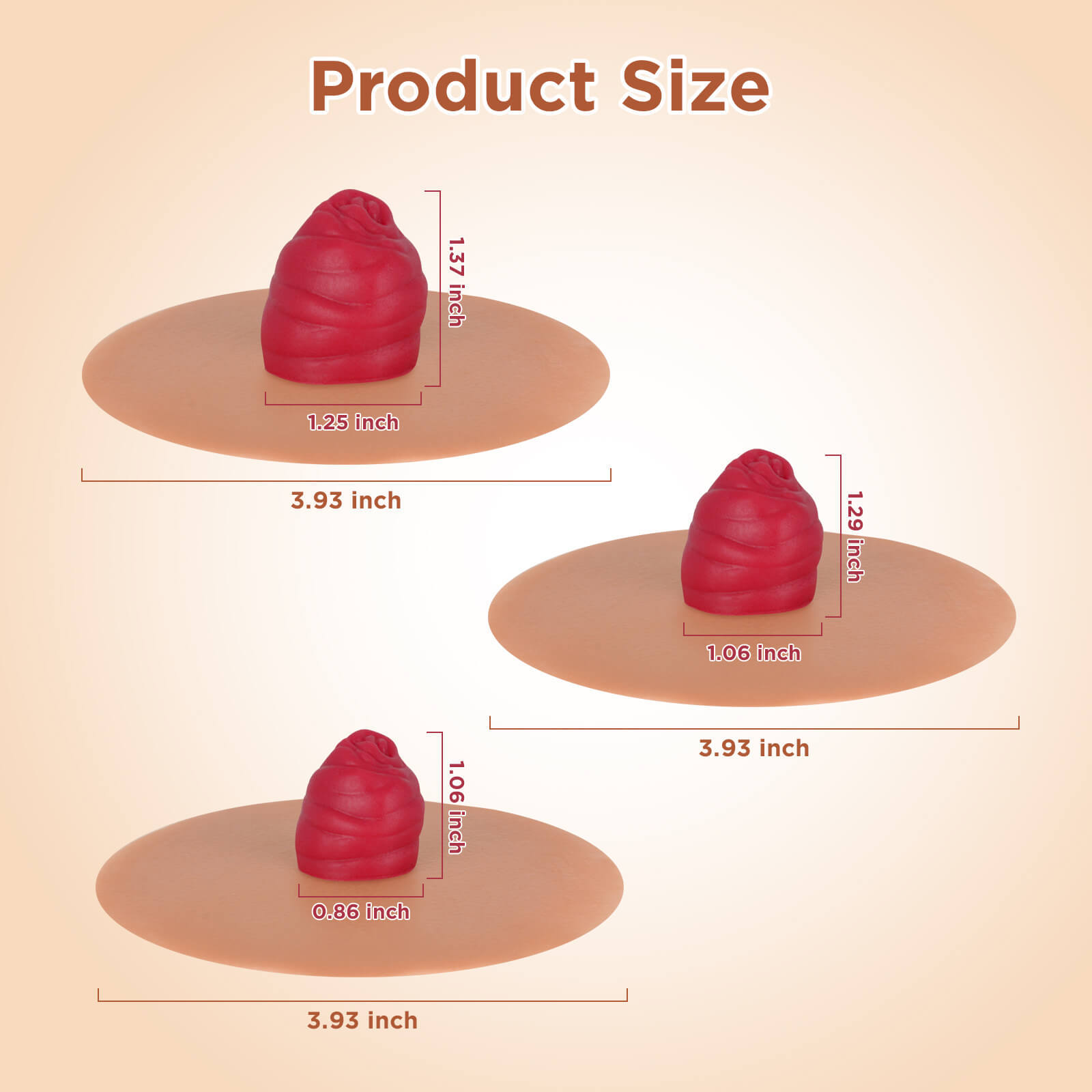 Sticky Ileostomy Stoma Training Models Size, Tan Skin