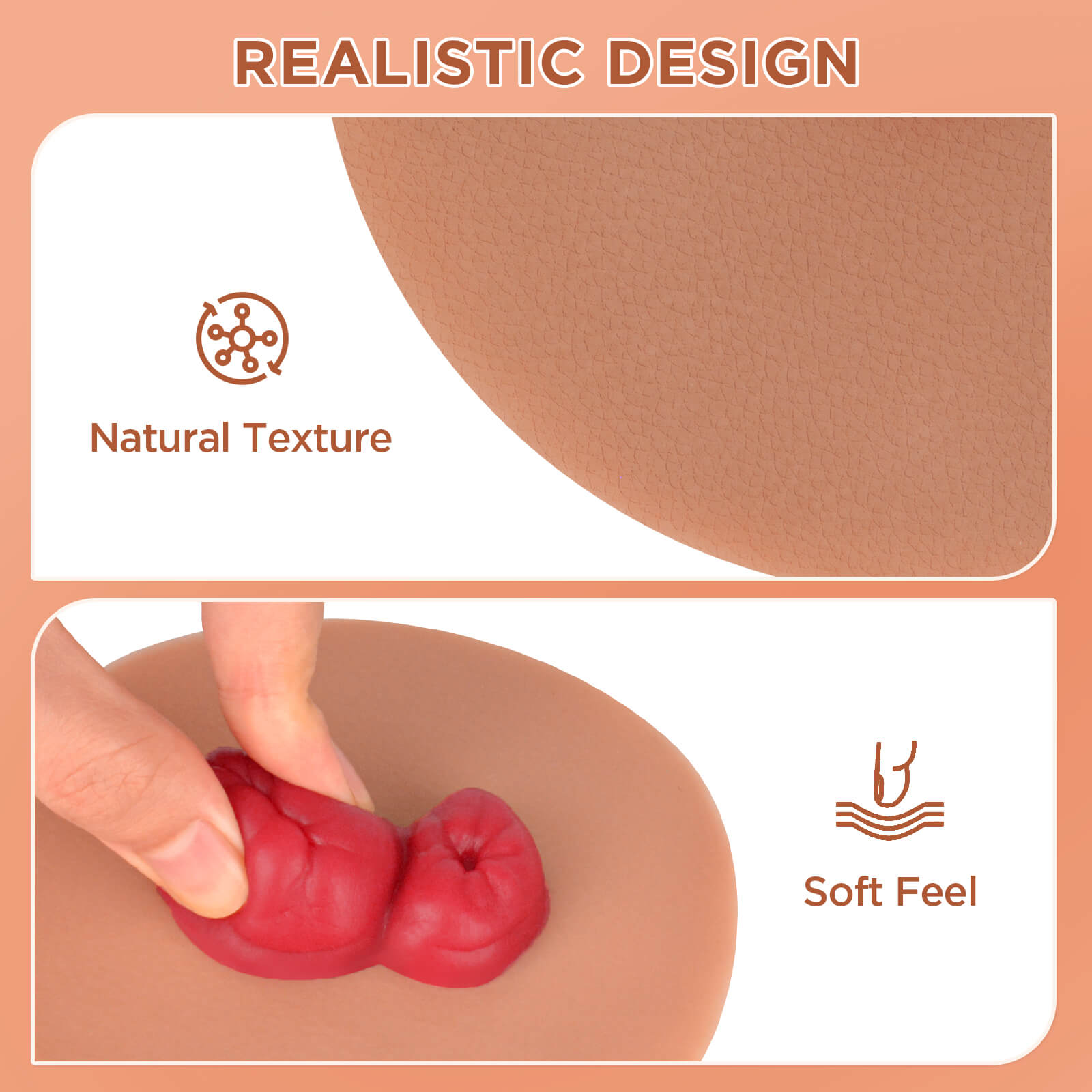 Sticky Loop Ileostomy Stoma Care Simulators, Tan Skin
