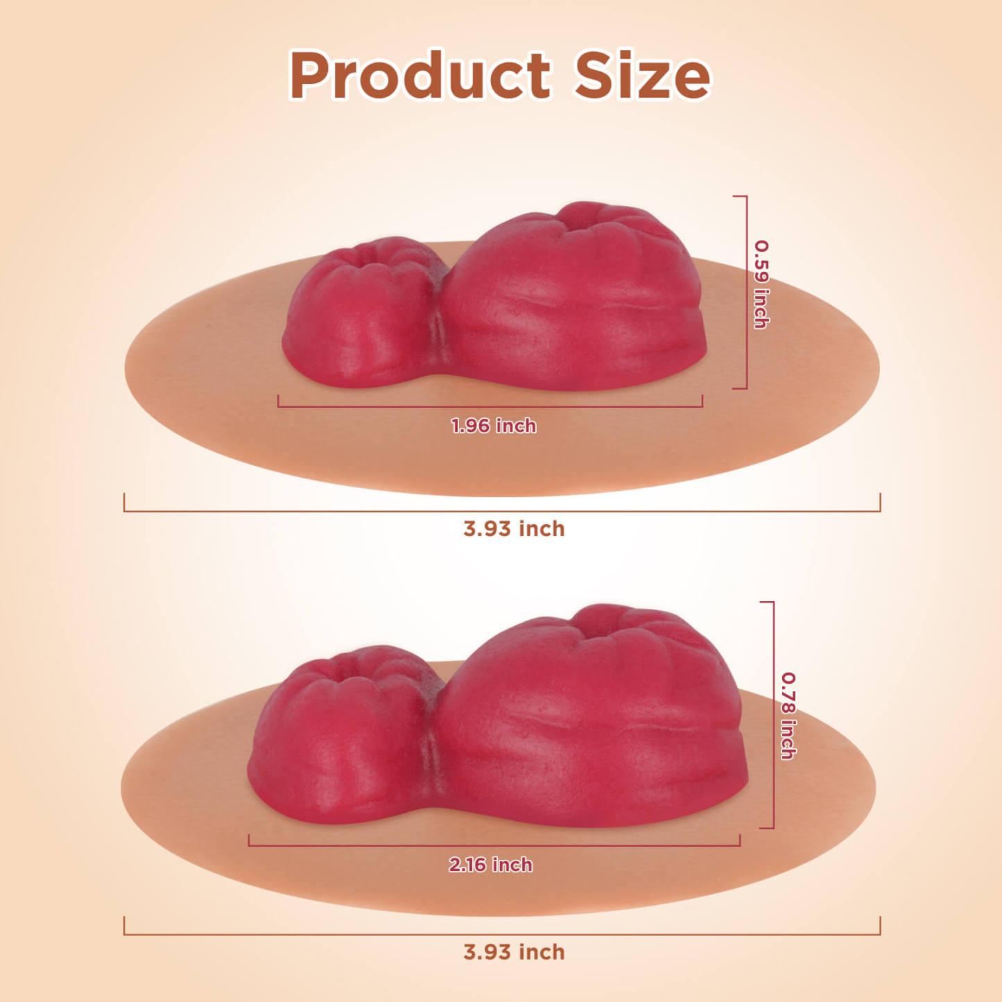 Sticky Loop Ileostomy Stoma Care Simulators Size, Tan Skin