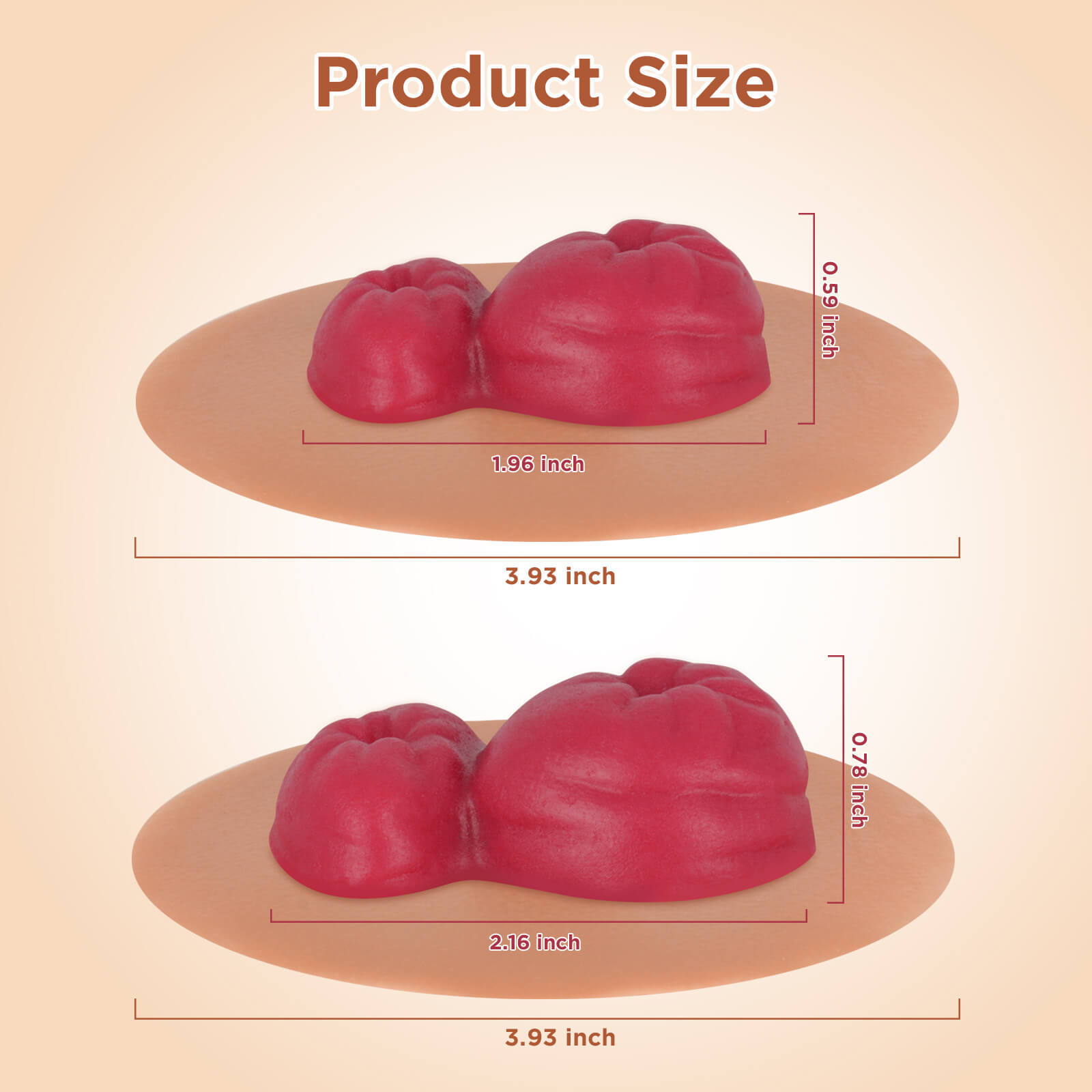 Sticky Loop Ileostomy Stoma Care Simulators Size, Tan Skin