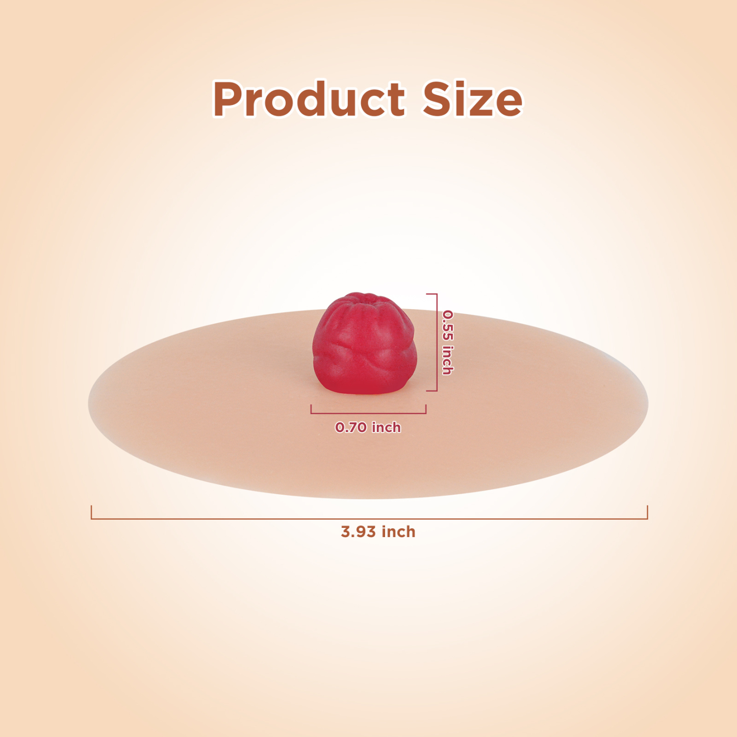Sticky Urostomy Stoma Care Training Model Size, Light Skin