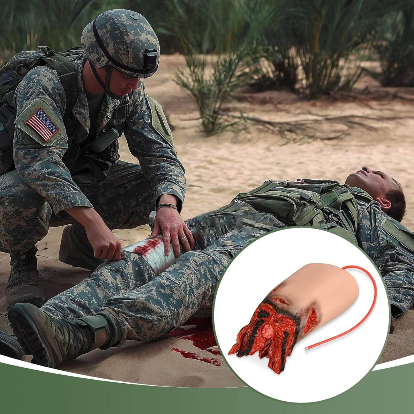Thigh Amputation Tourniquet Wound Packing Trainer Kit