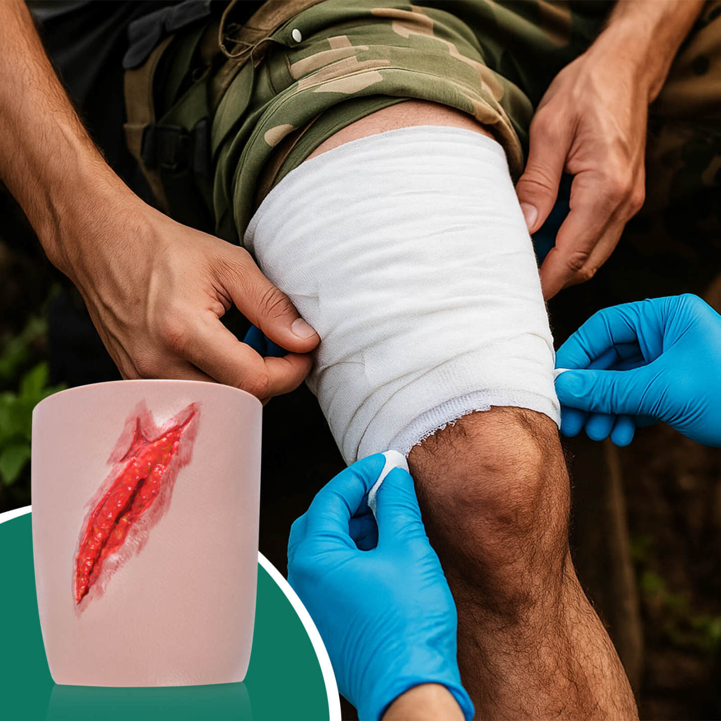 Thigh Puncture Wound Packing Trainer 