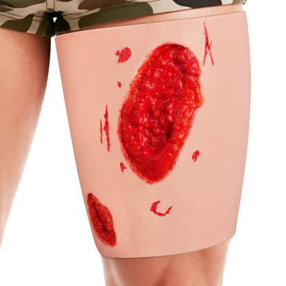 Thigh Wound Packing Trainer Sleeve for Trauma Simulation