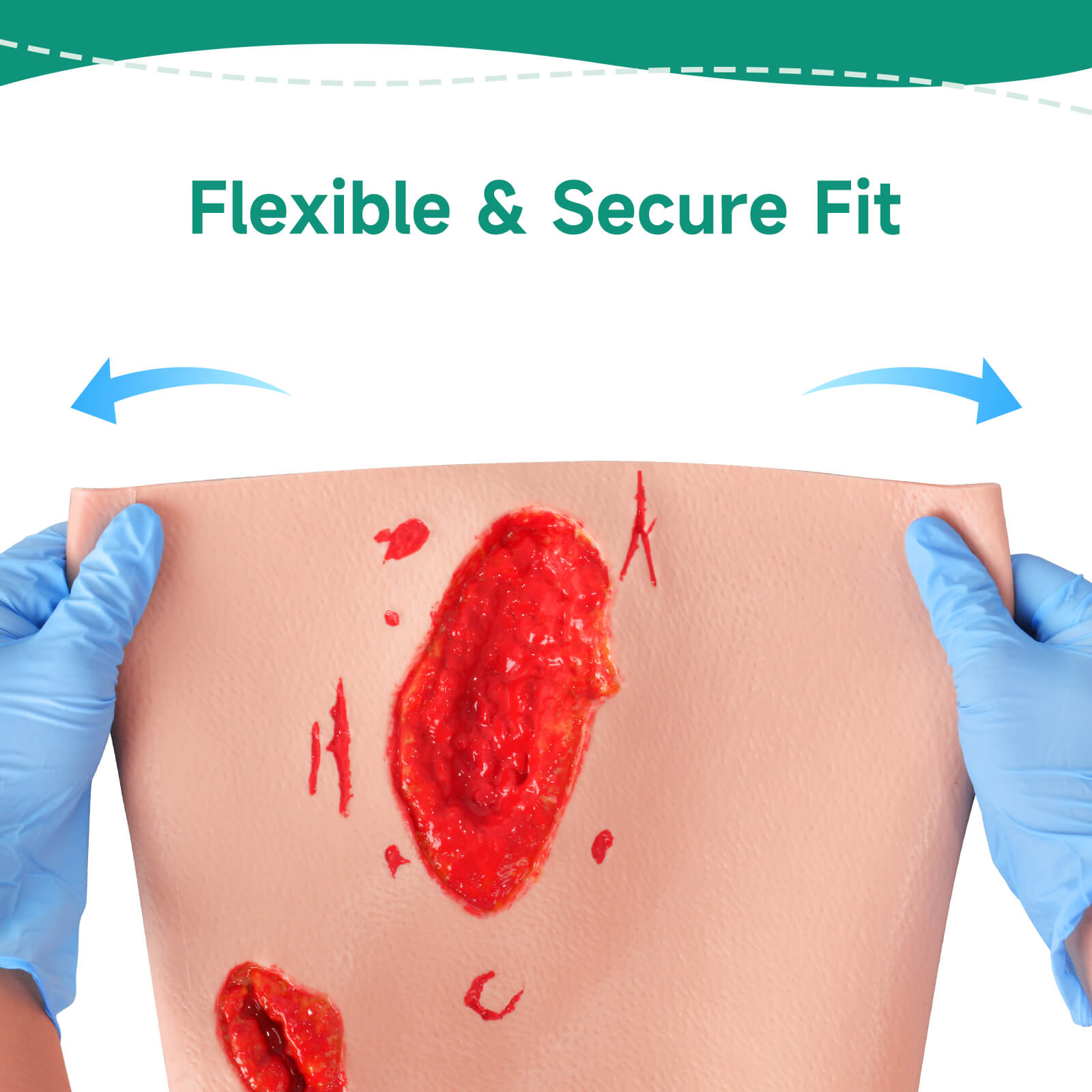 Thigh Wound Packing Trainer Sleeve for Trauma Simulation