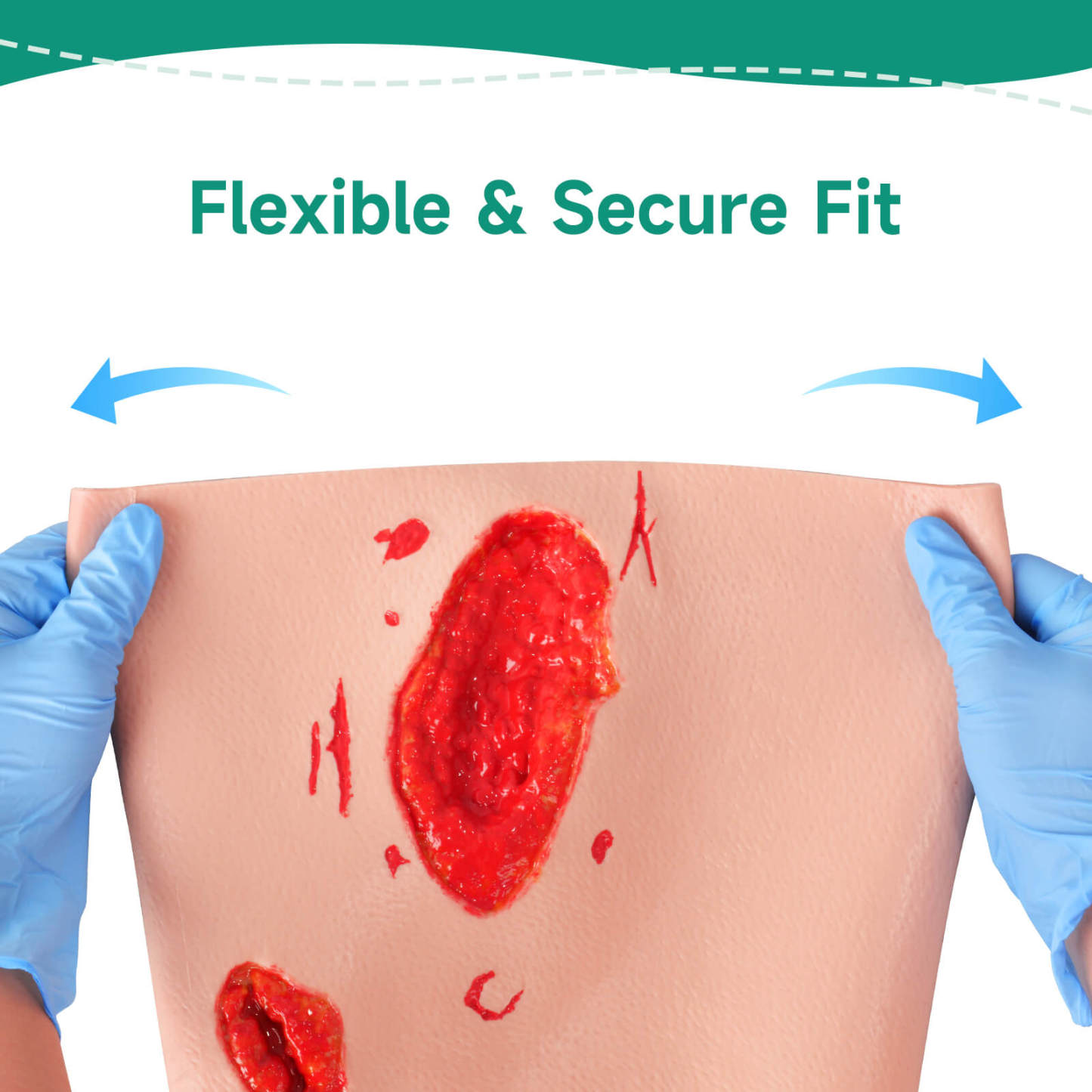 Thigh Wound Packing Trainer Sleeve for Trauma Simulation