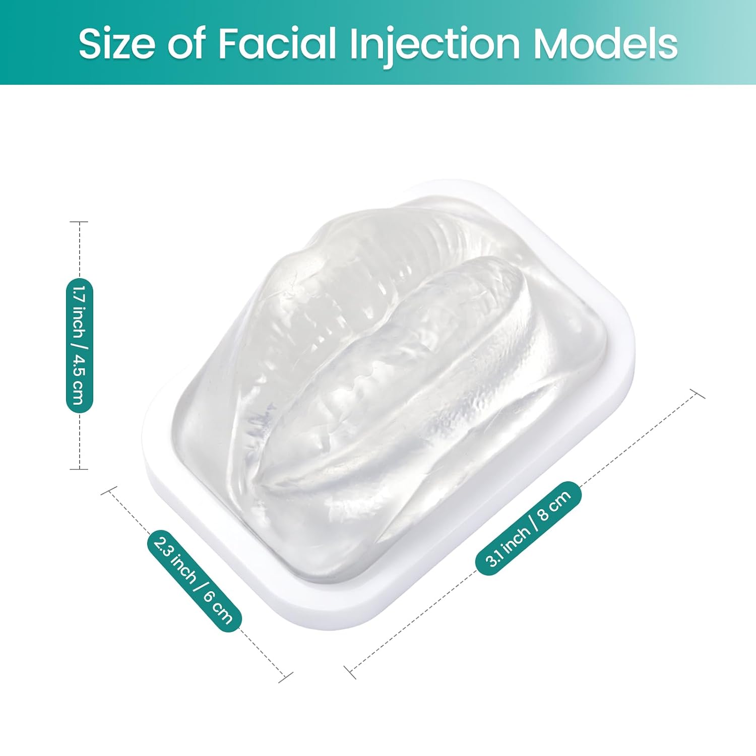 Transparent Lip Filler Practice Model