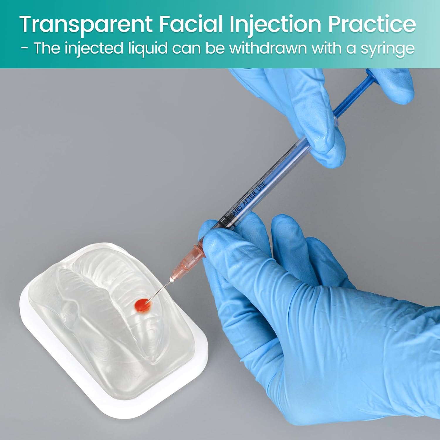 Transparent Lip Filler Practice Model