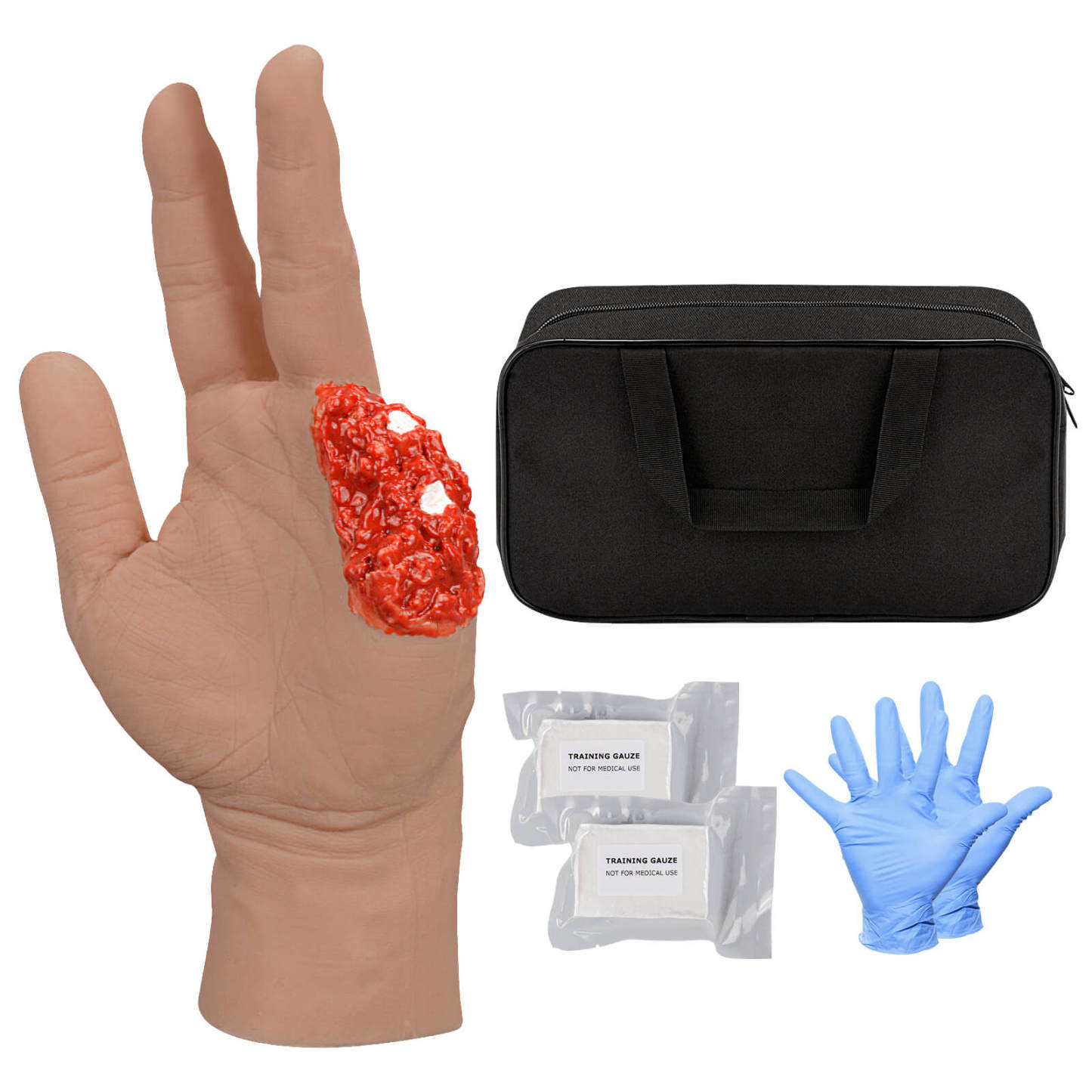 Trauma Hand Wound Packing Training Kit, Medium Skin