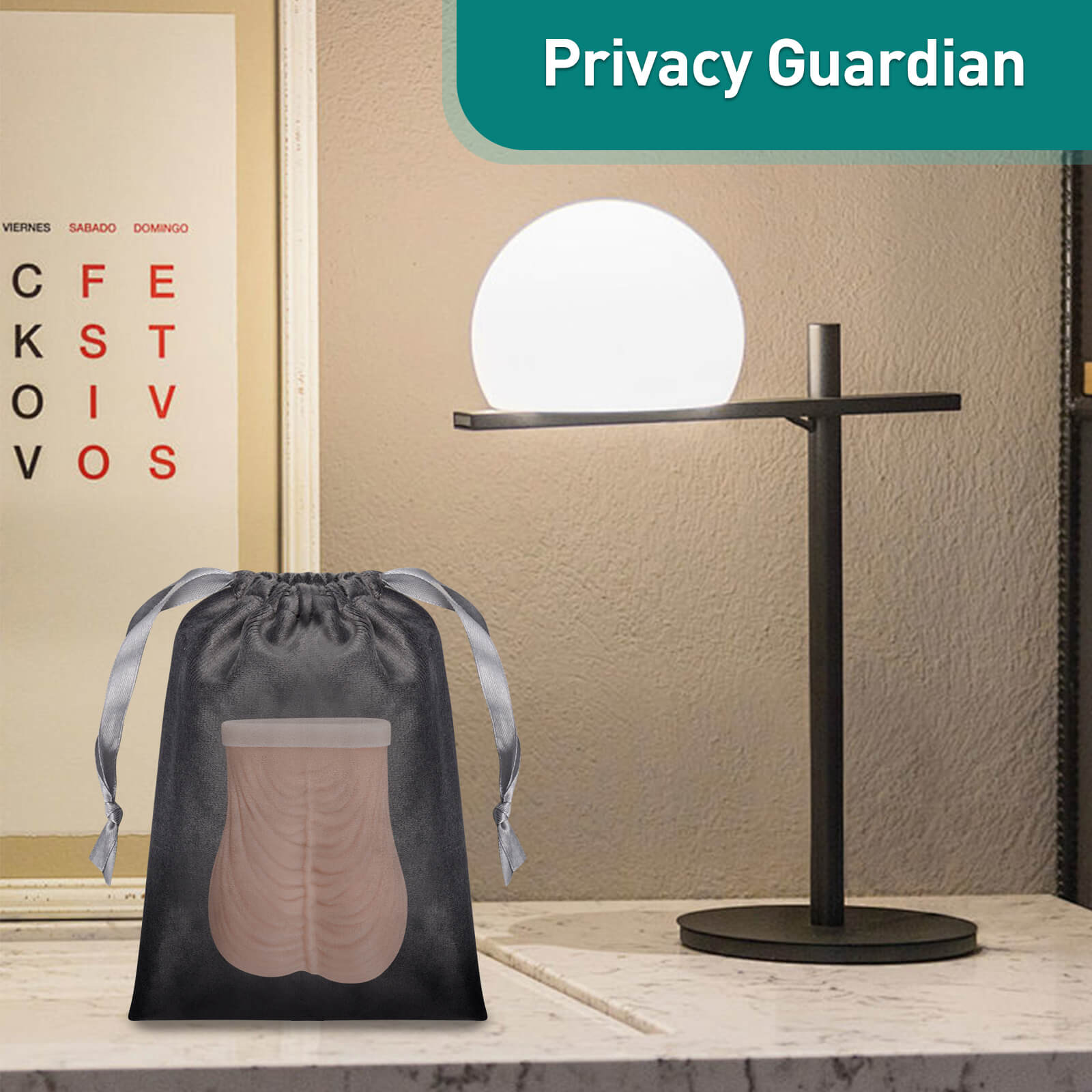 Testicular Examination Model with Storage Case, Standard Size