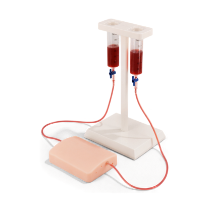 Vascular access phantom with ABS IV stand