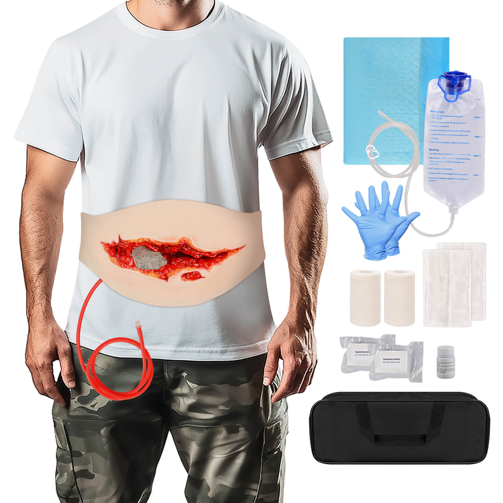 Wearable Penetrating Abdominal Trauma Trainer Kit
