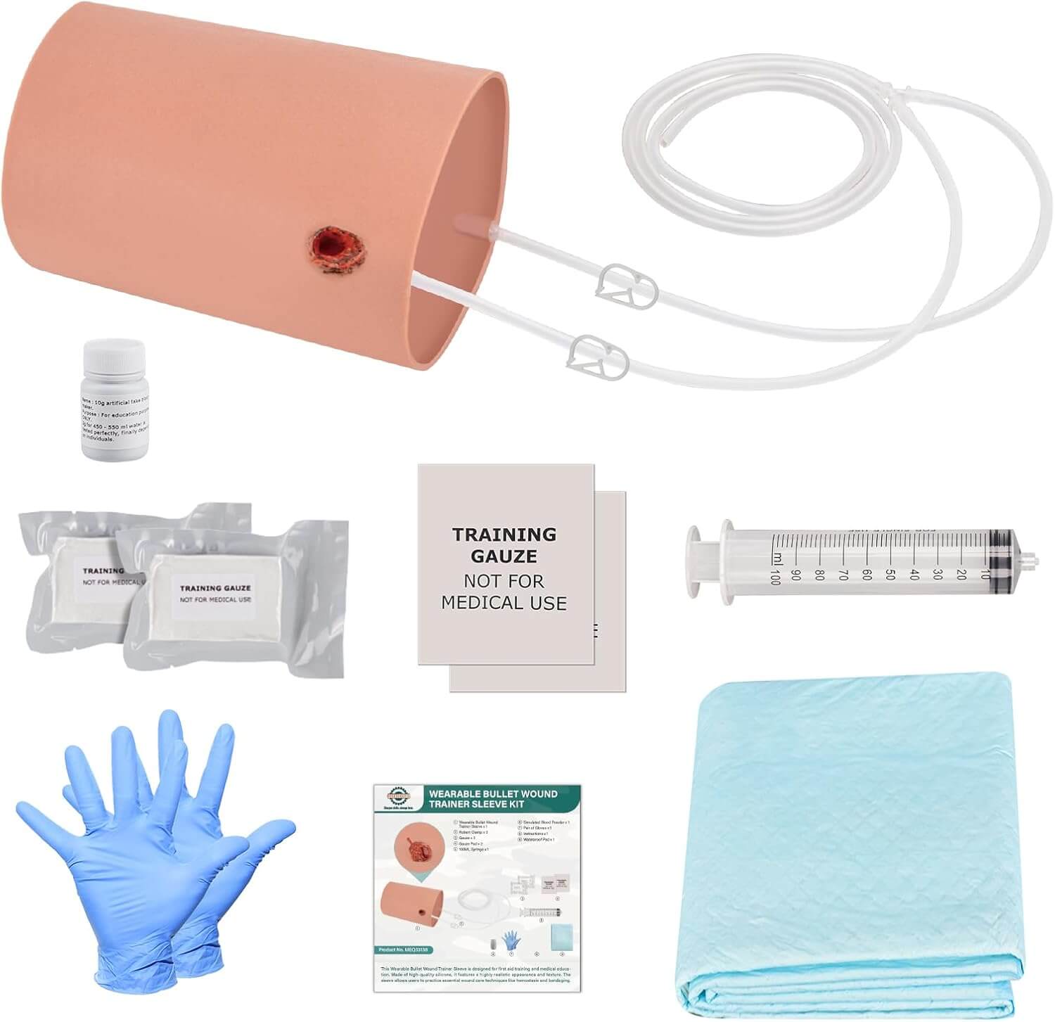 Wearable Bullet Wound Arm Sleeve for Bleeding Control