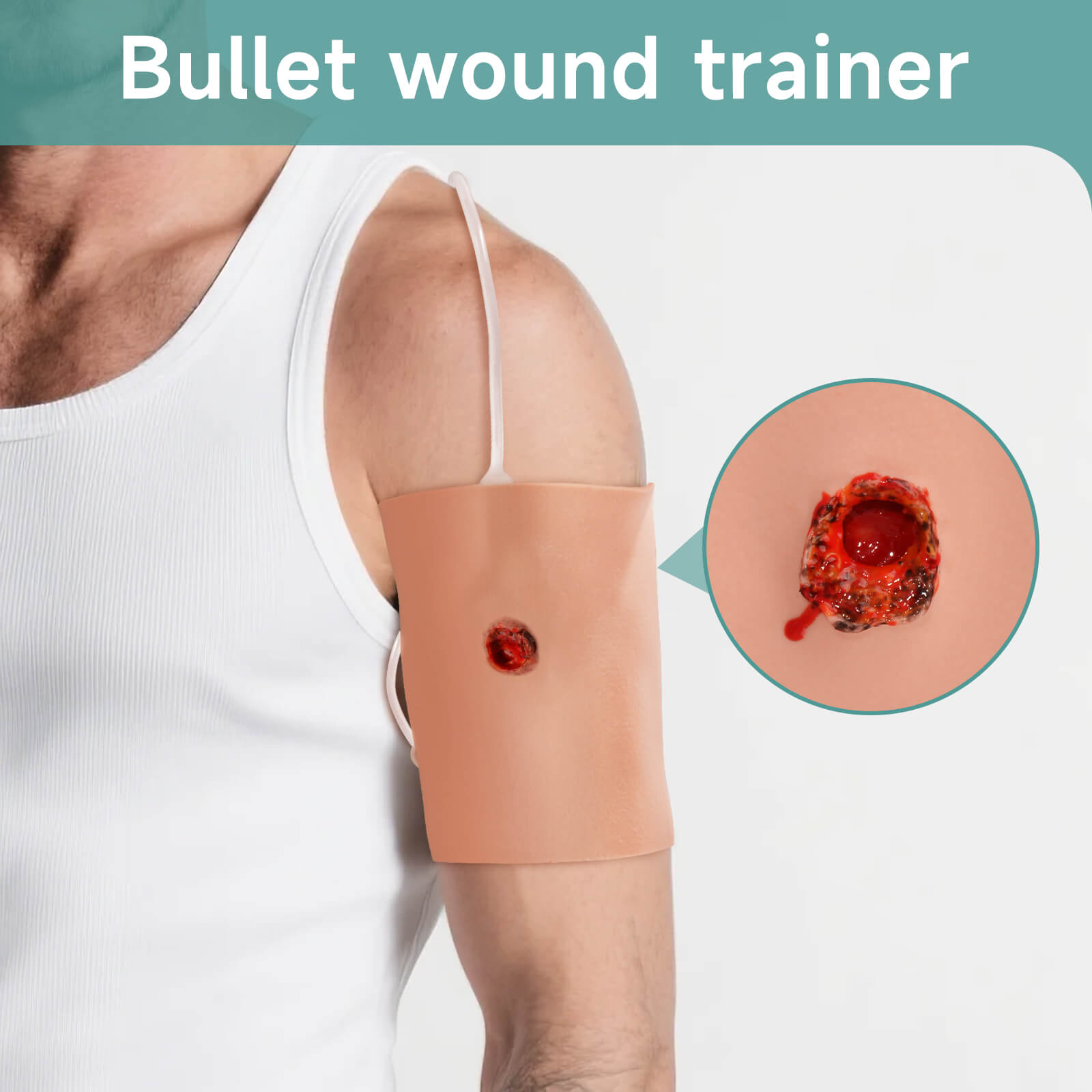 Wearable Bullet Wound Arm Sleeve for Bleeding Control