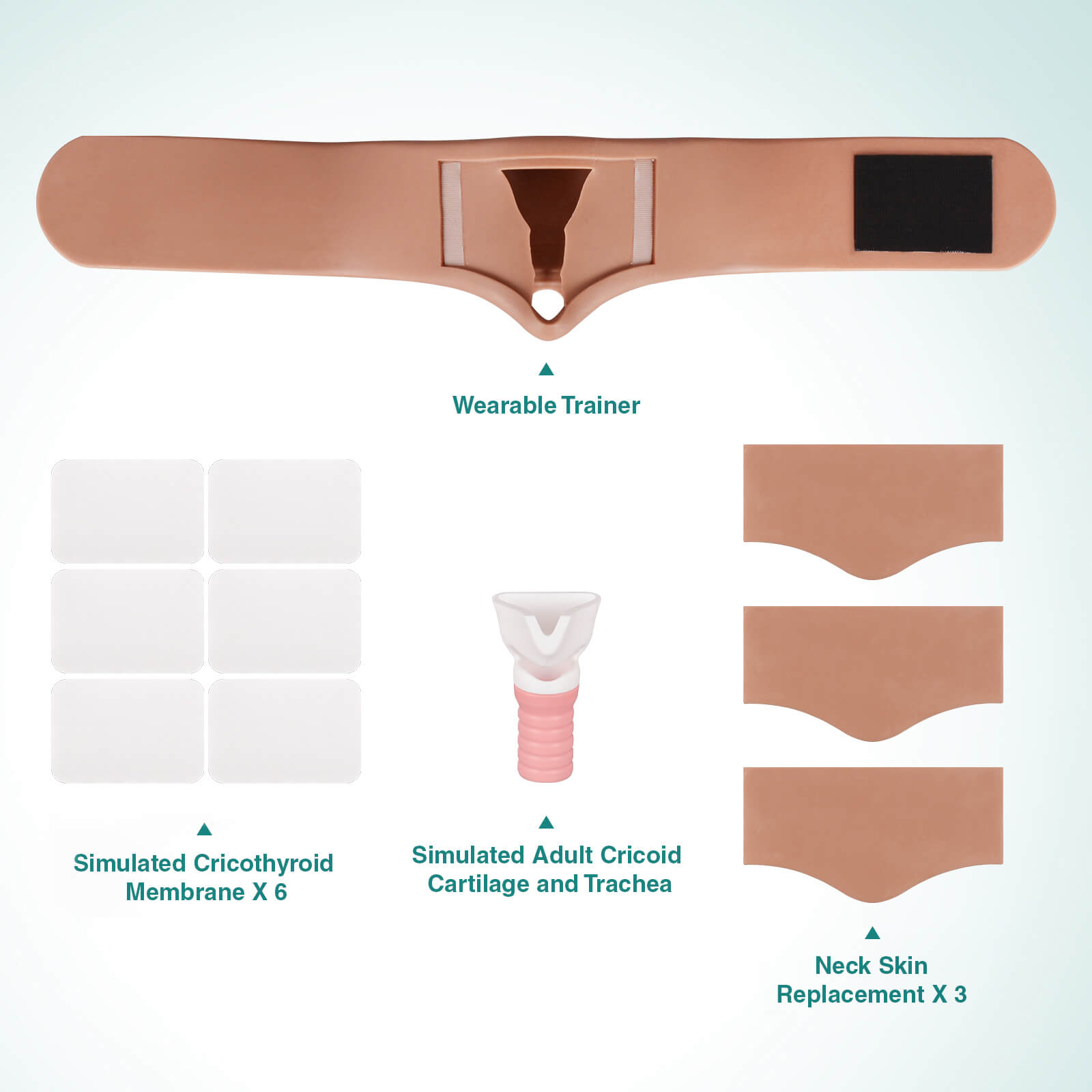 Wearable Cricothyrotomy Task Trainer - Realistic Neck Simulation